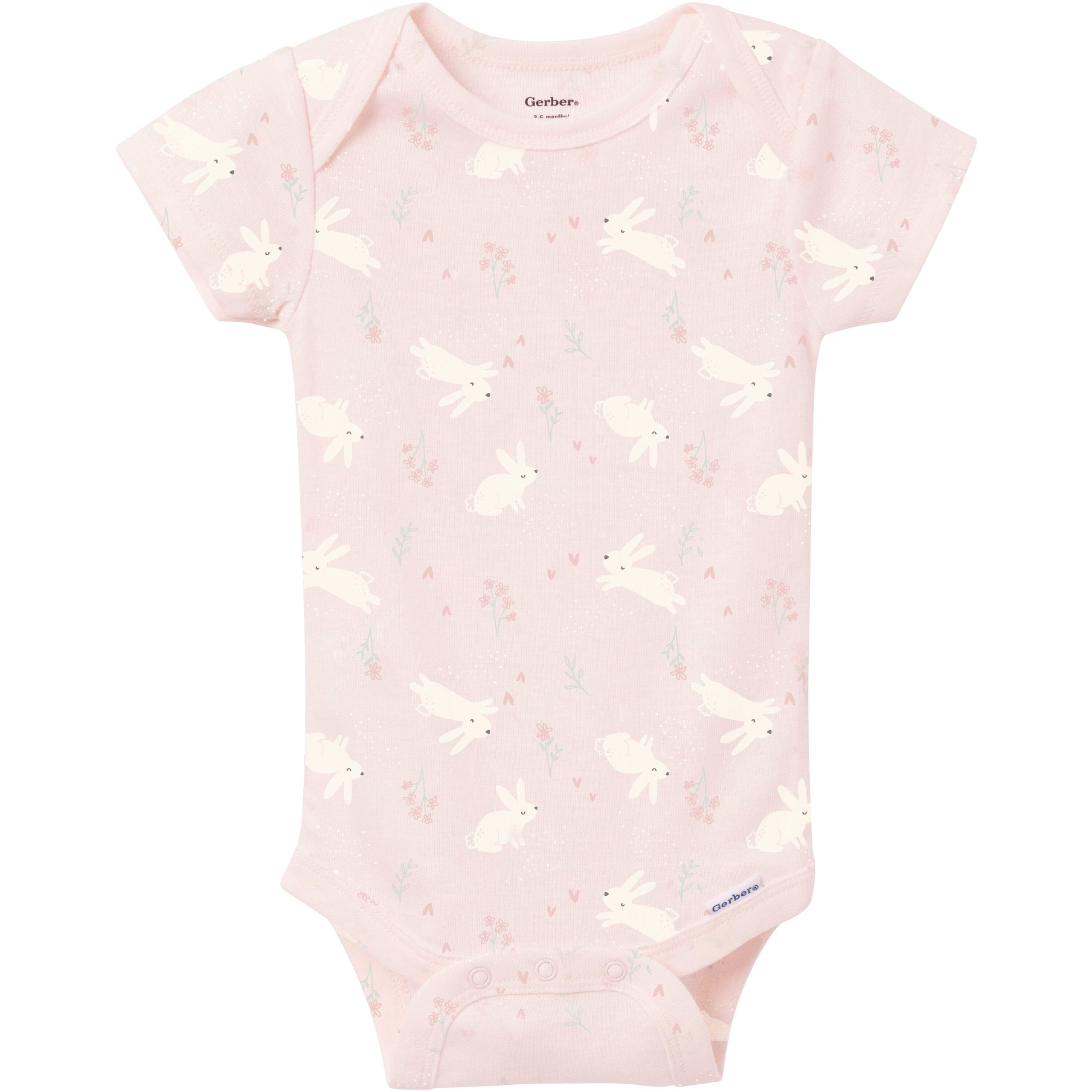 3-Pack Baby Girls Sunny Bunny Onesies® Bodysuits - Image 2