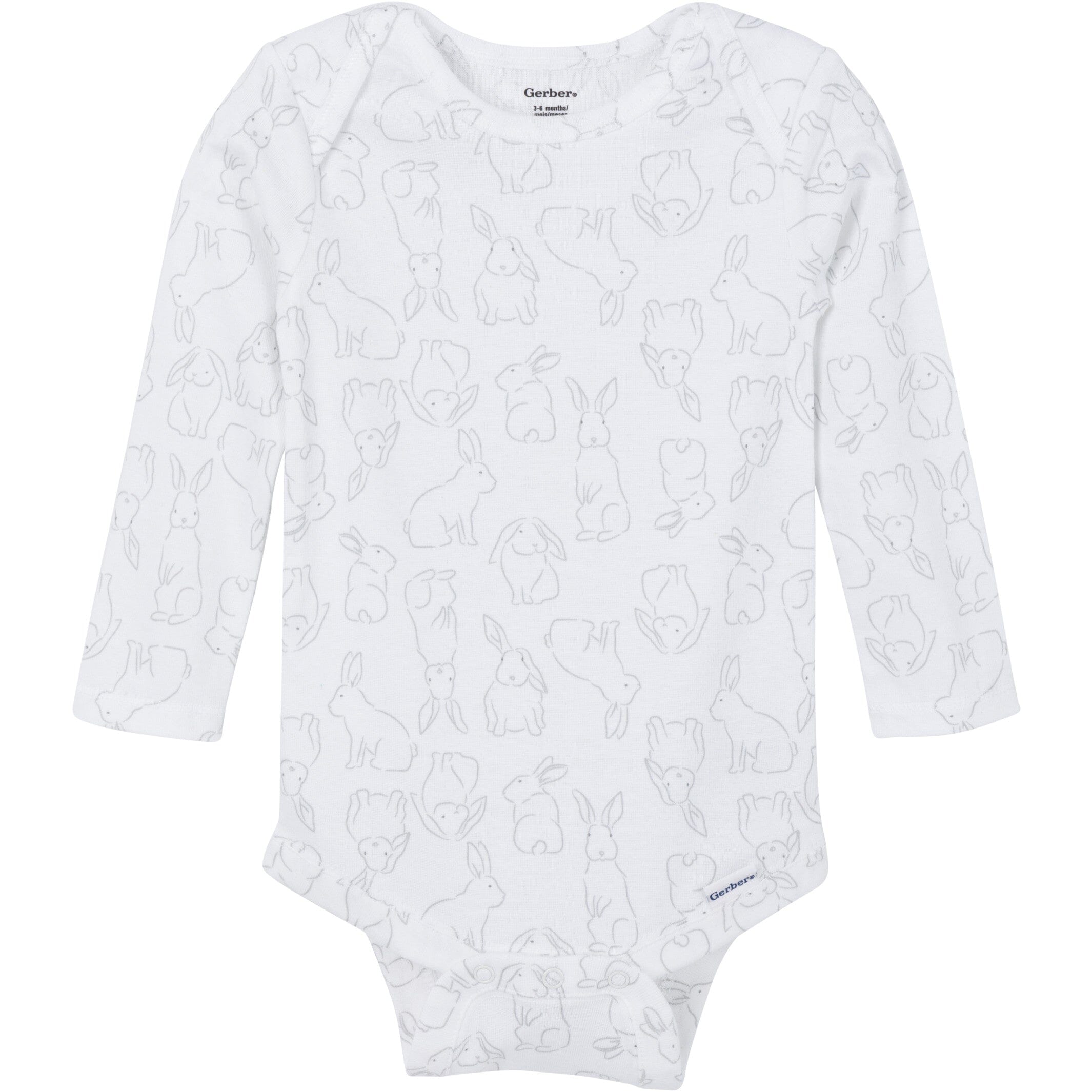 3-Pack Baby Girls Snuggle Bunny Onesies® Bodysuits - Image 3