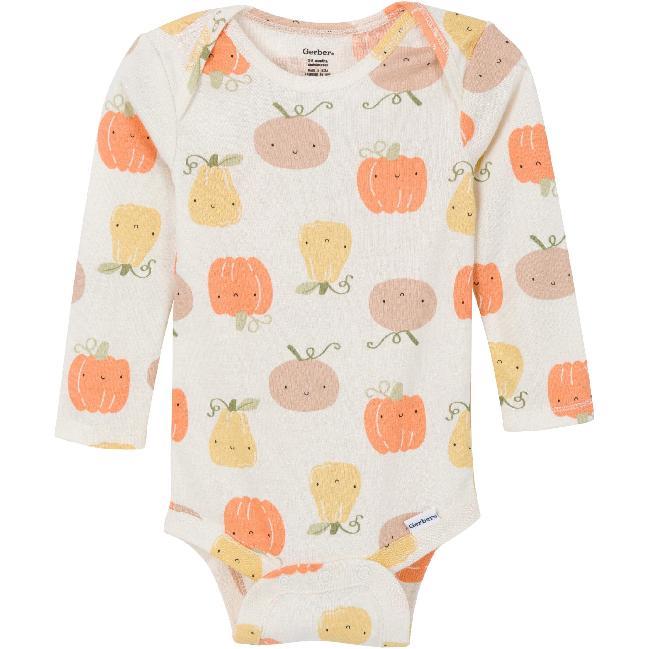 3-Pack Baby Girls Pumpkin Pie Onesies® Bodysuits - Image 2