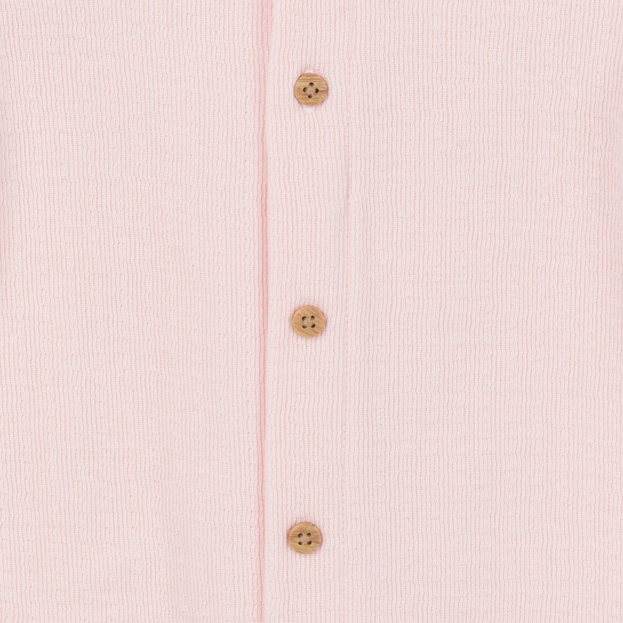 Baby Girls Pink Hooded Romper - Image 4