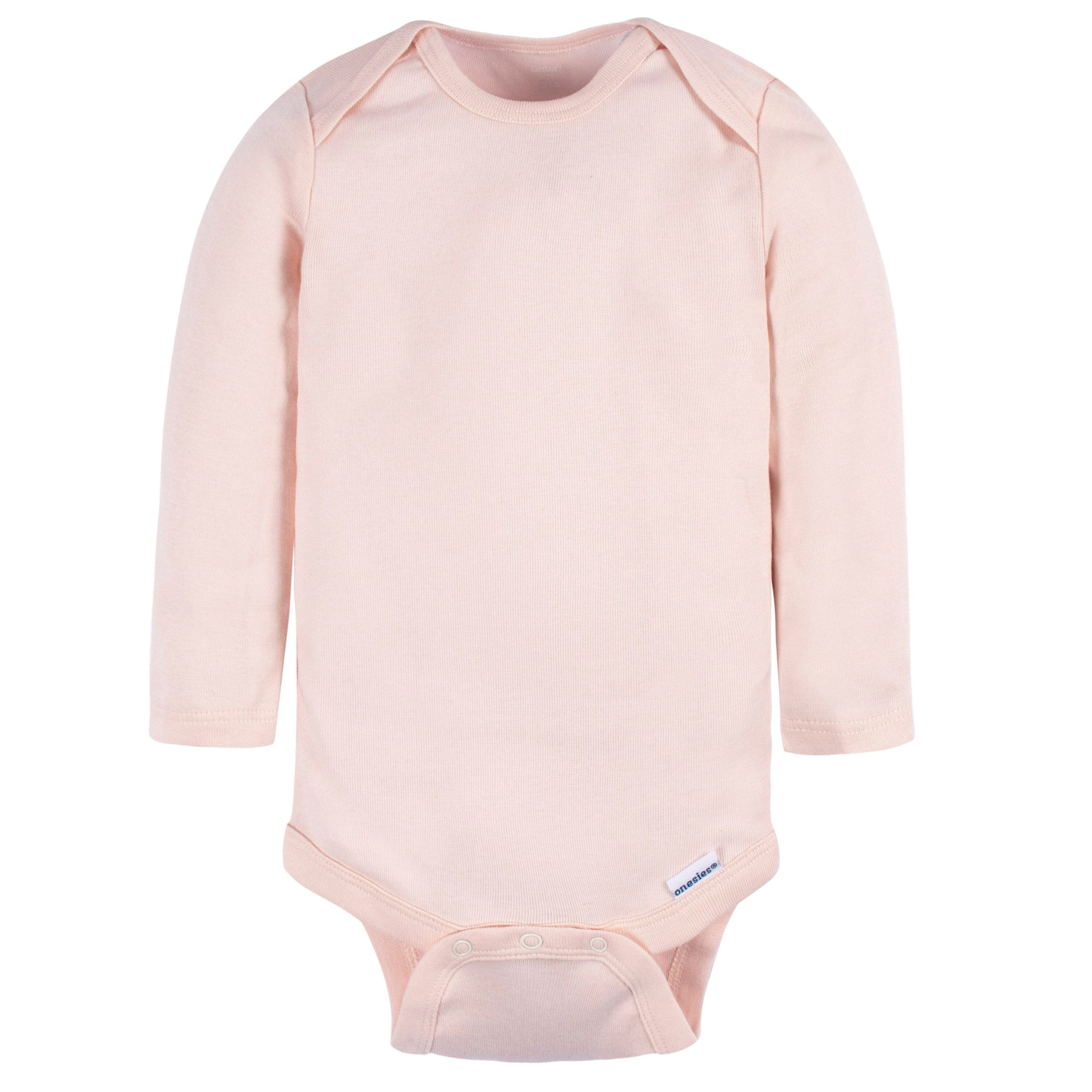 4-Pack Baby Neutral Blue/ Pink Long Sleeve Onesies® Bodysuits - Image 6