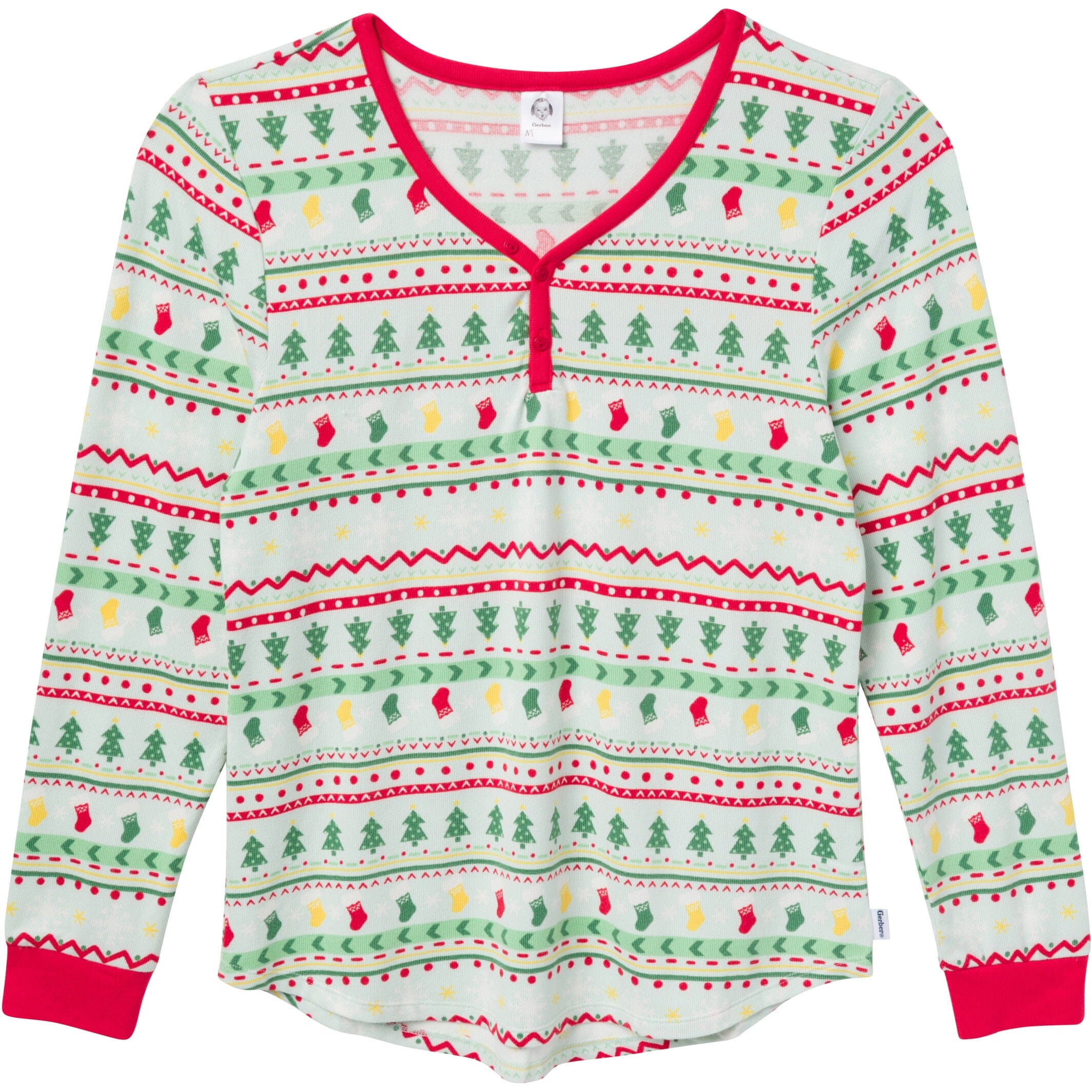 2-Piece Women's Oh What Fun Fair Isle Hacci Pajama Set - Image 5
