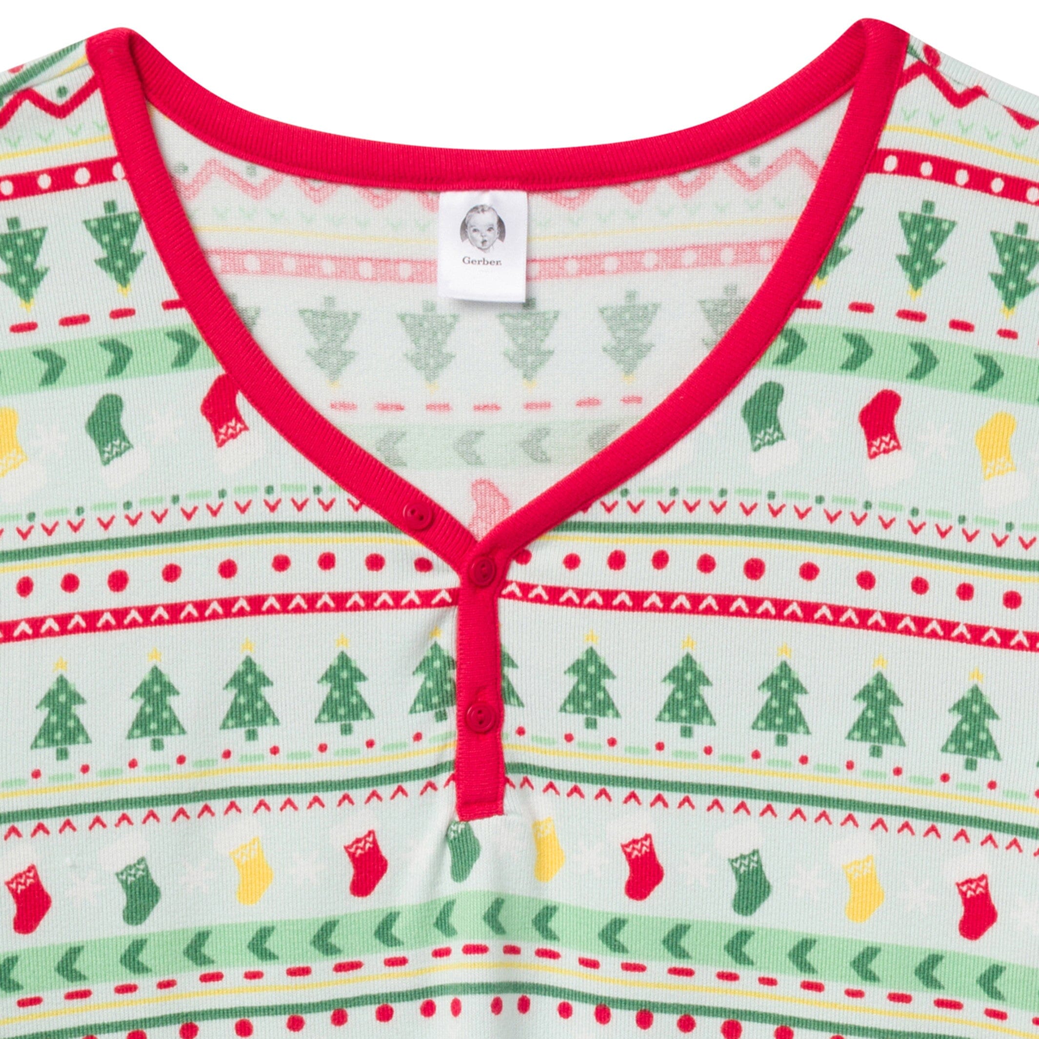 2-Piece Women's Oh What Fun Fair Isle Hacci Pajama Set - Image 6