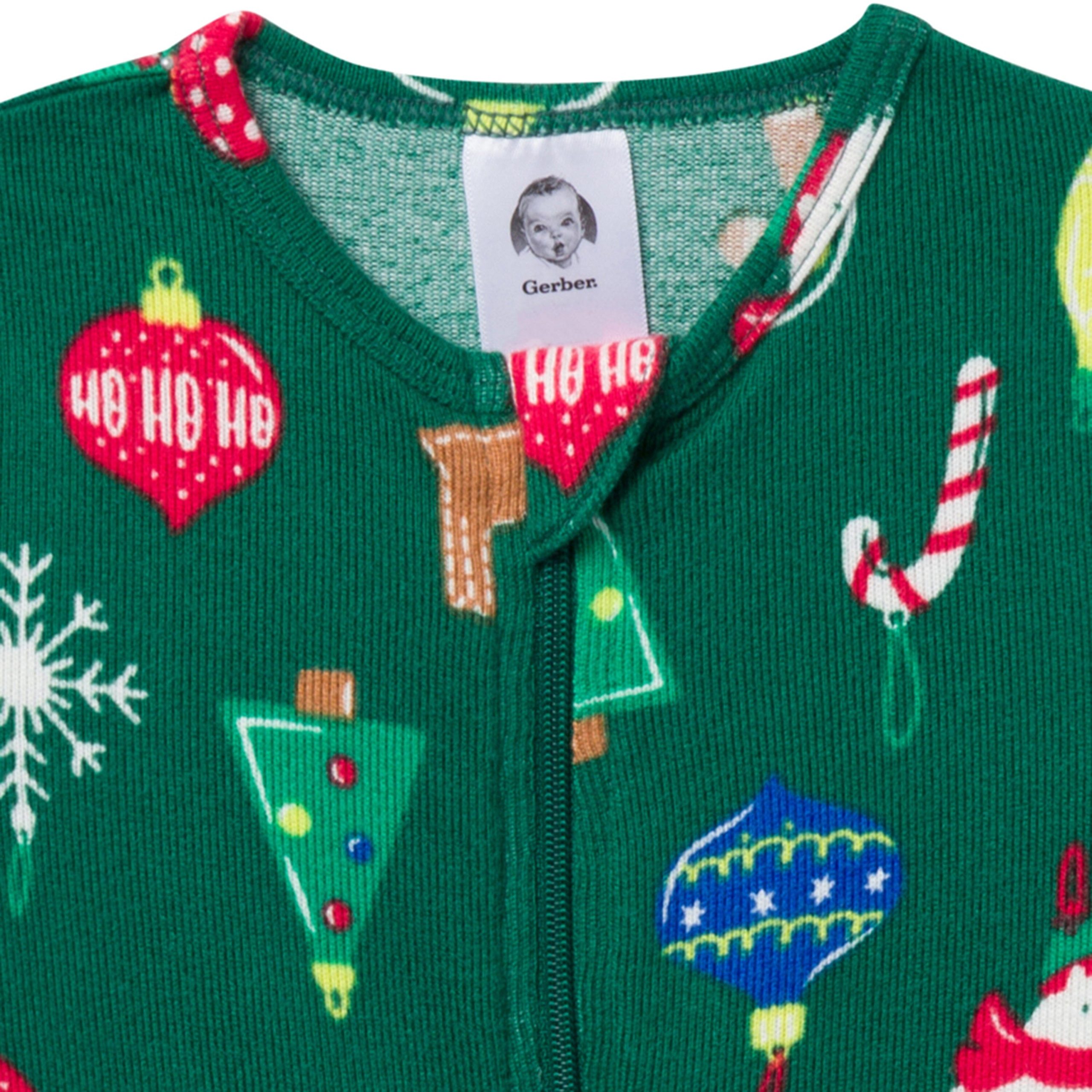 Baby & Toddler Neutral Ornaments Snug Fit Footed Pajamas - Image 4