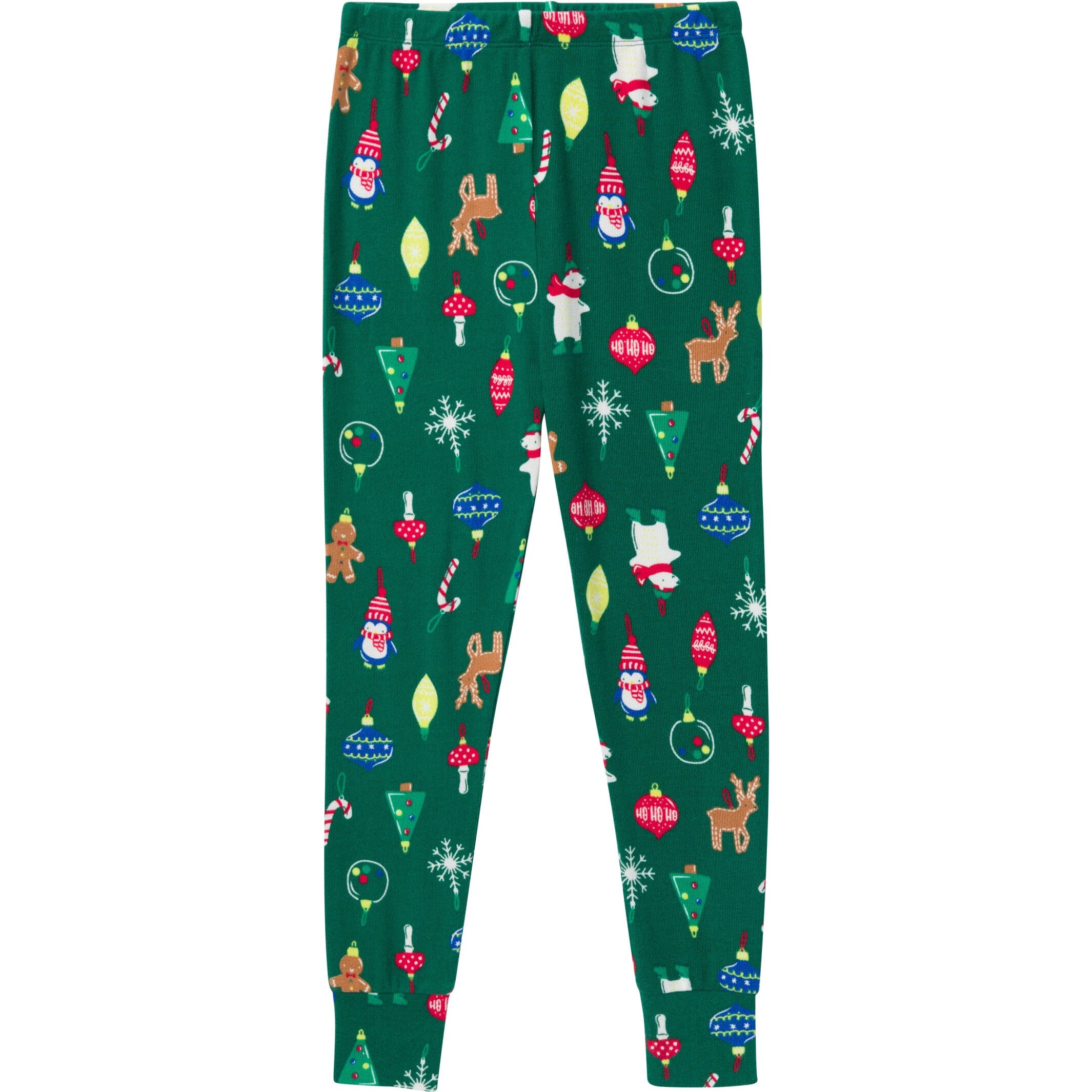 2-Piece Big Kids Neutral Ornaments Hacci Snug Fit Pajama Set - Image 6