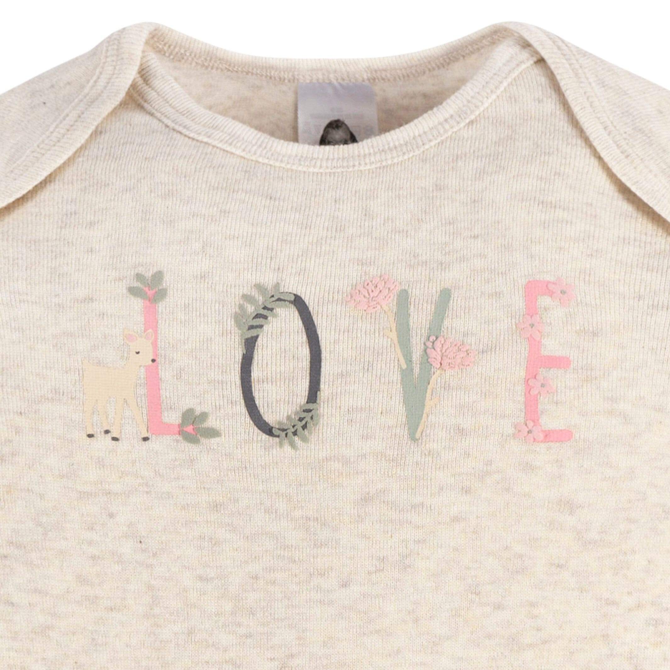4-Pack Baby Girls Woodland Love Gowns - Image 10