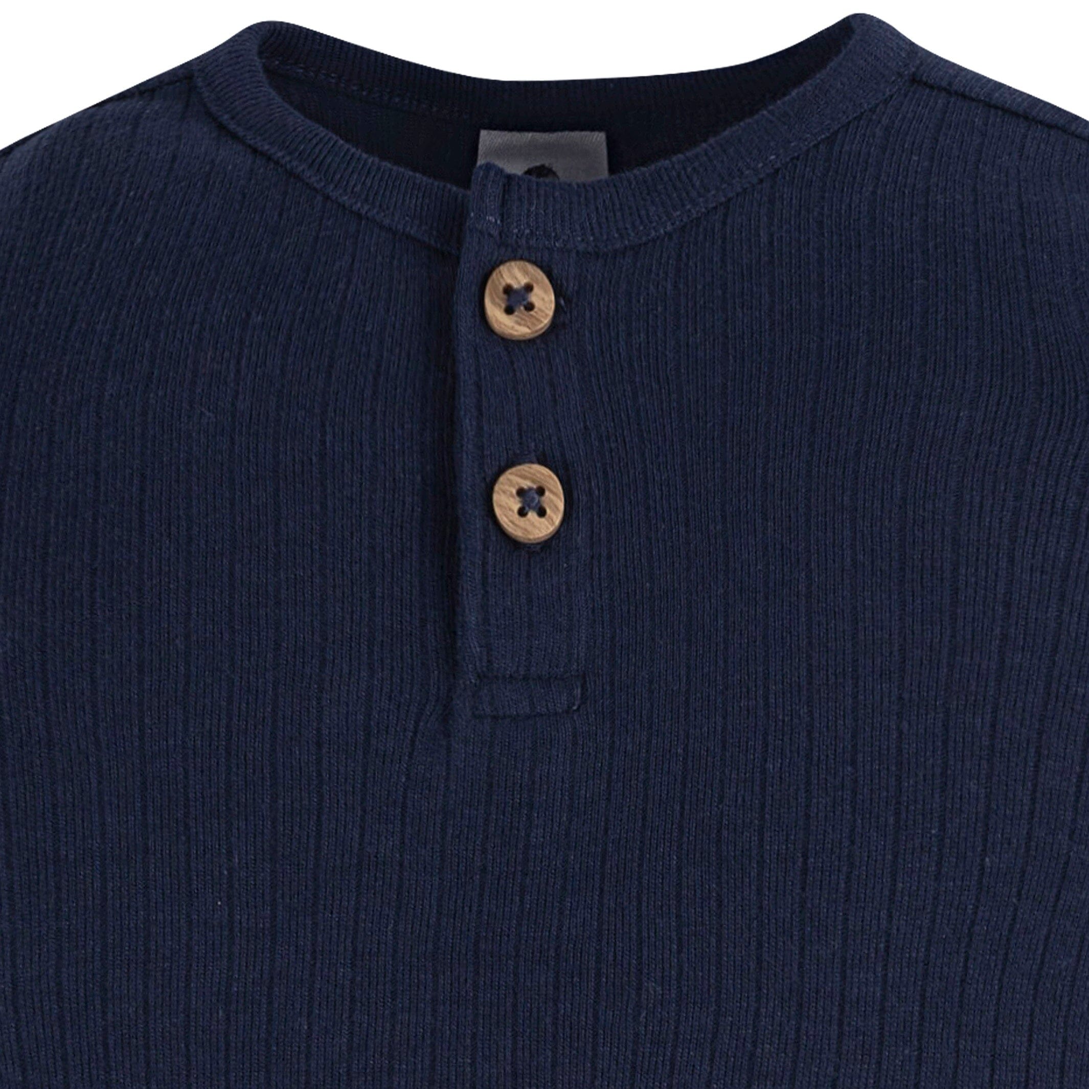 4-Pack Baby Boys Navy Dogs Gowns - Image 3