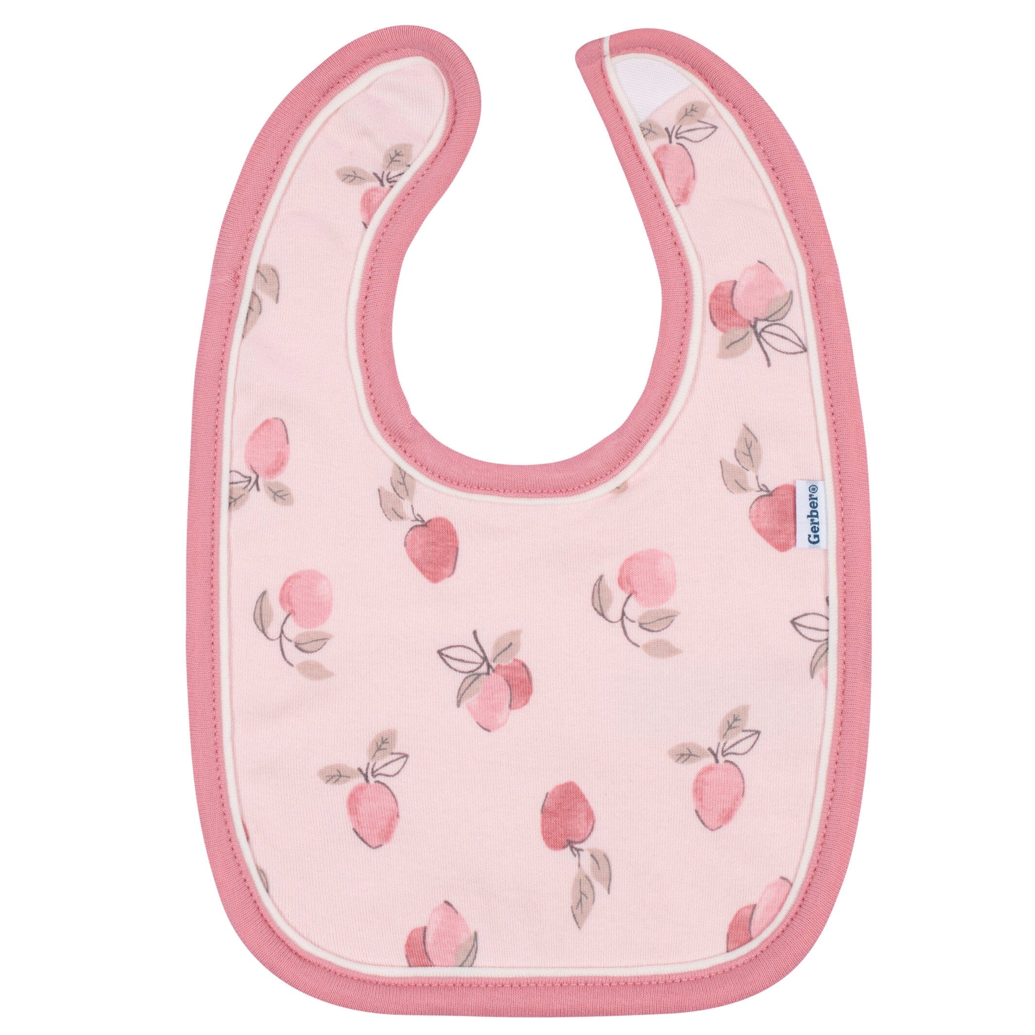 3-Piece Baby Girls Appley Sweet Bibs & Burpcloth Set - Image 3