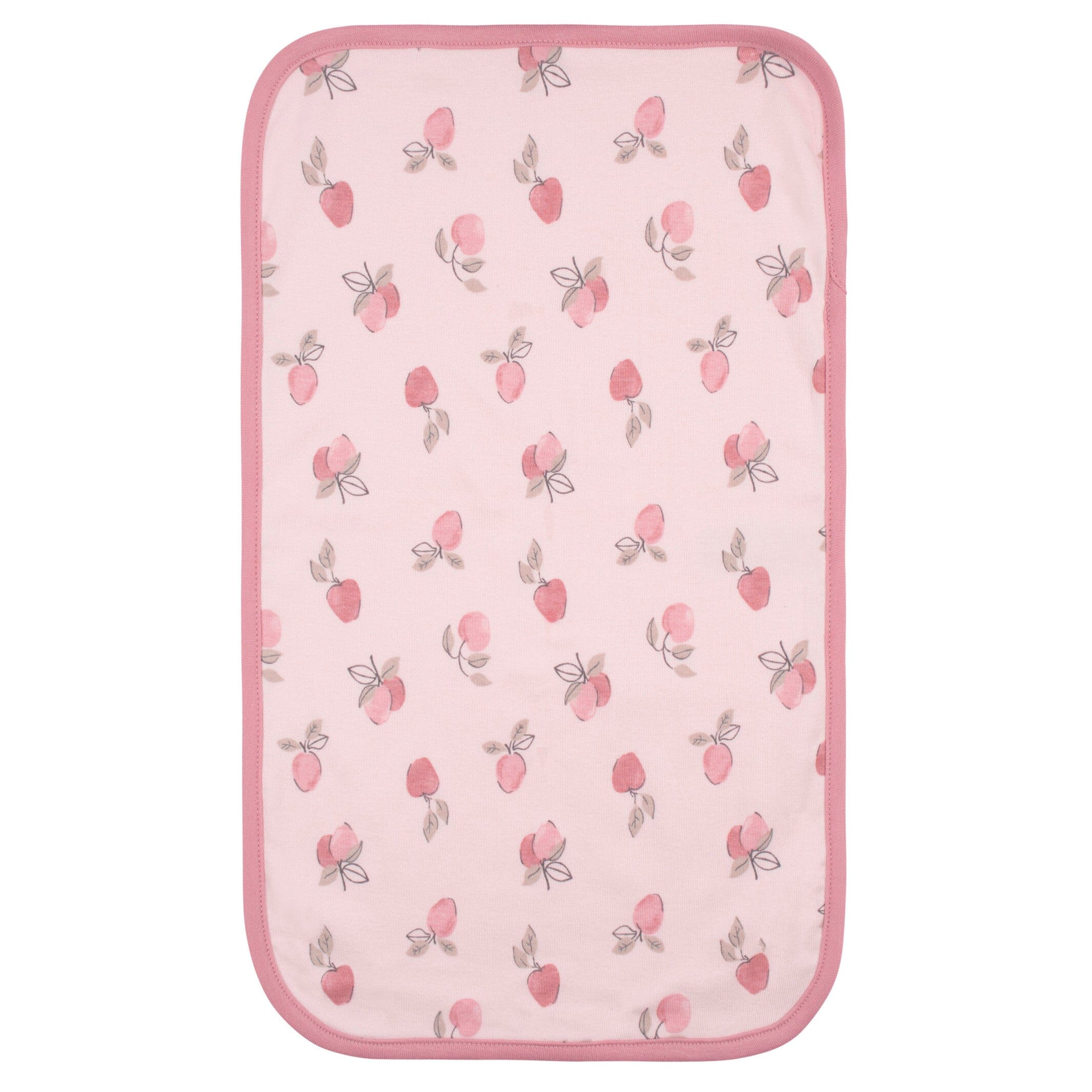 3-Piece Baby Girls Appley Sweet Bibs & Burpcloth Set - Image 4