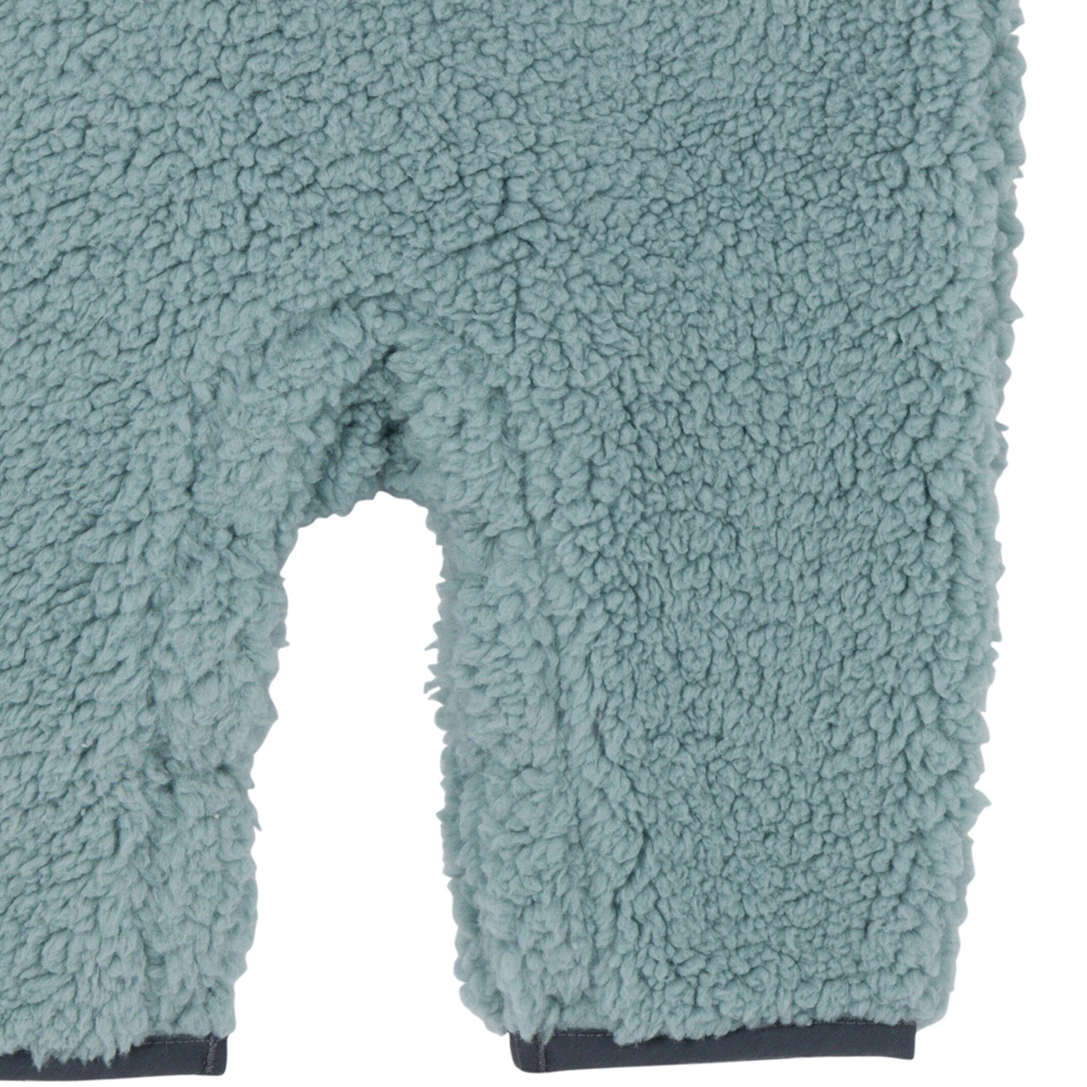 Baby Boys Blue Sherpa Romper - Image 5