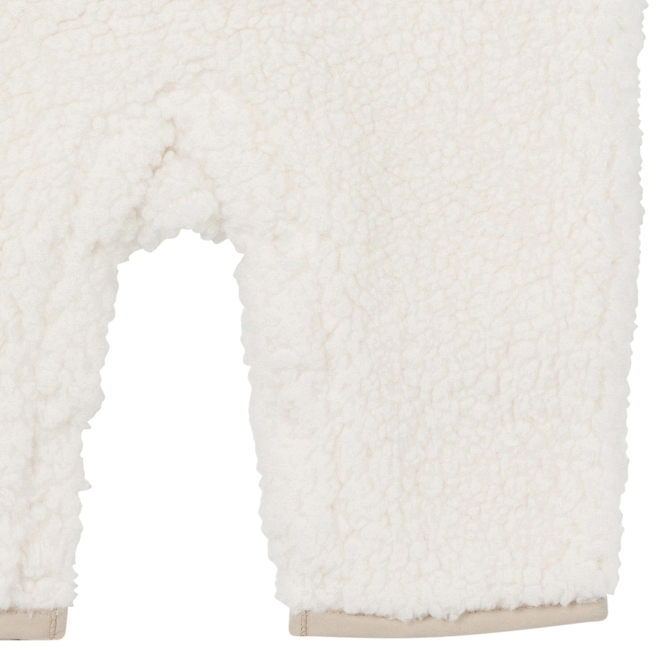 Baby Neutral Ivory Sherpa Romper - Image 5