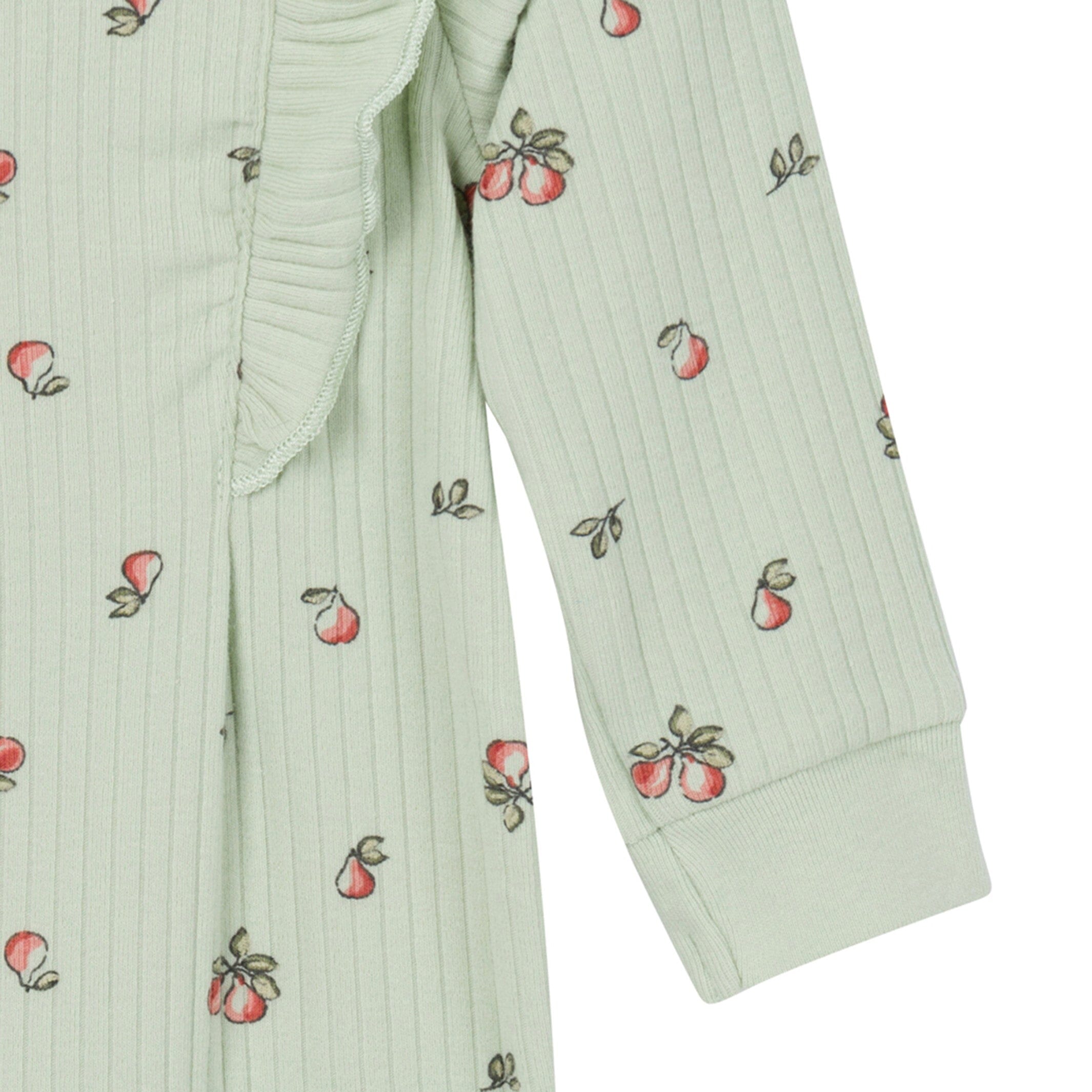 Baby Girls Green Pears Romper - Image 3