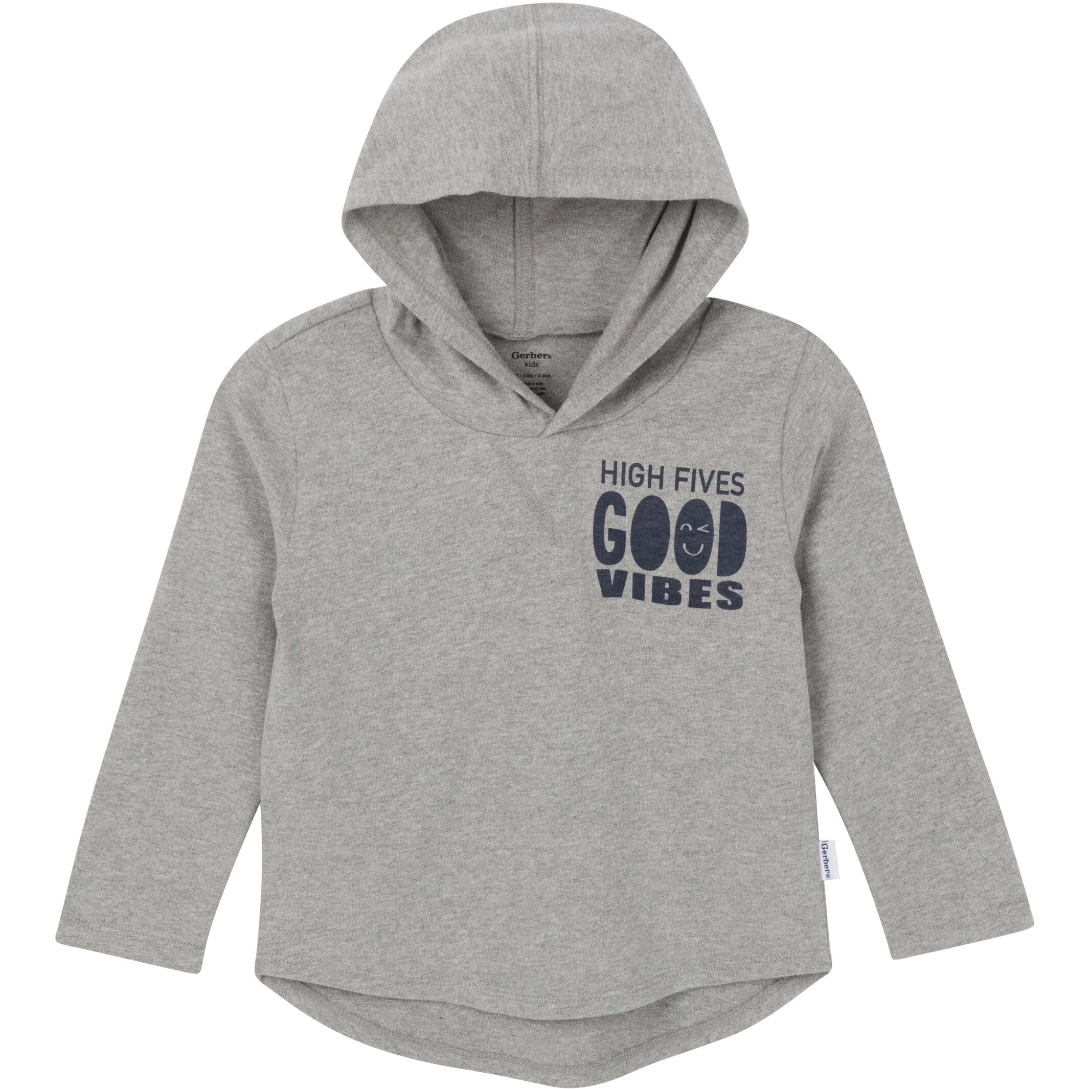 3-Piece Toddler Boys Good Vibes Tee, Hooded Top and Joggers Set - Image 2
