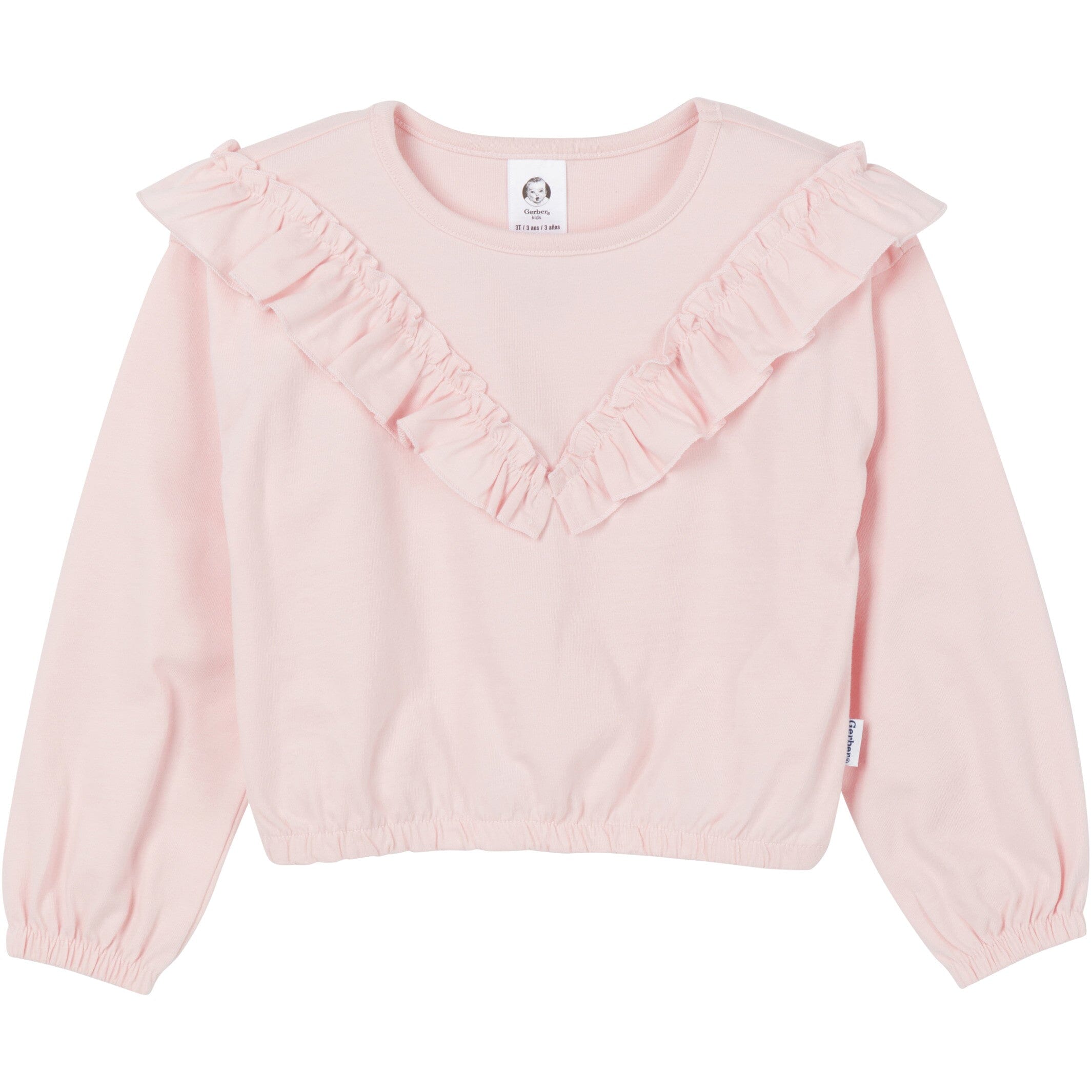 3-Piece Toddler Girls Pink/Brown Tops and Pants - Image 3