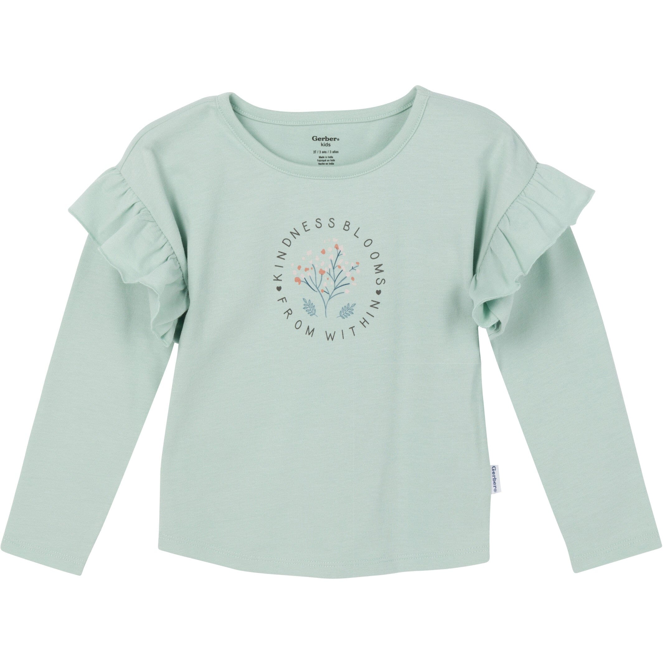 3-Piece Toddler Girls Pink/Brown Tops and Pants - Image 4