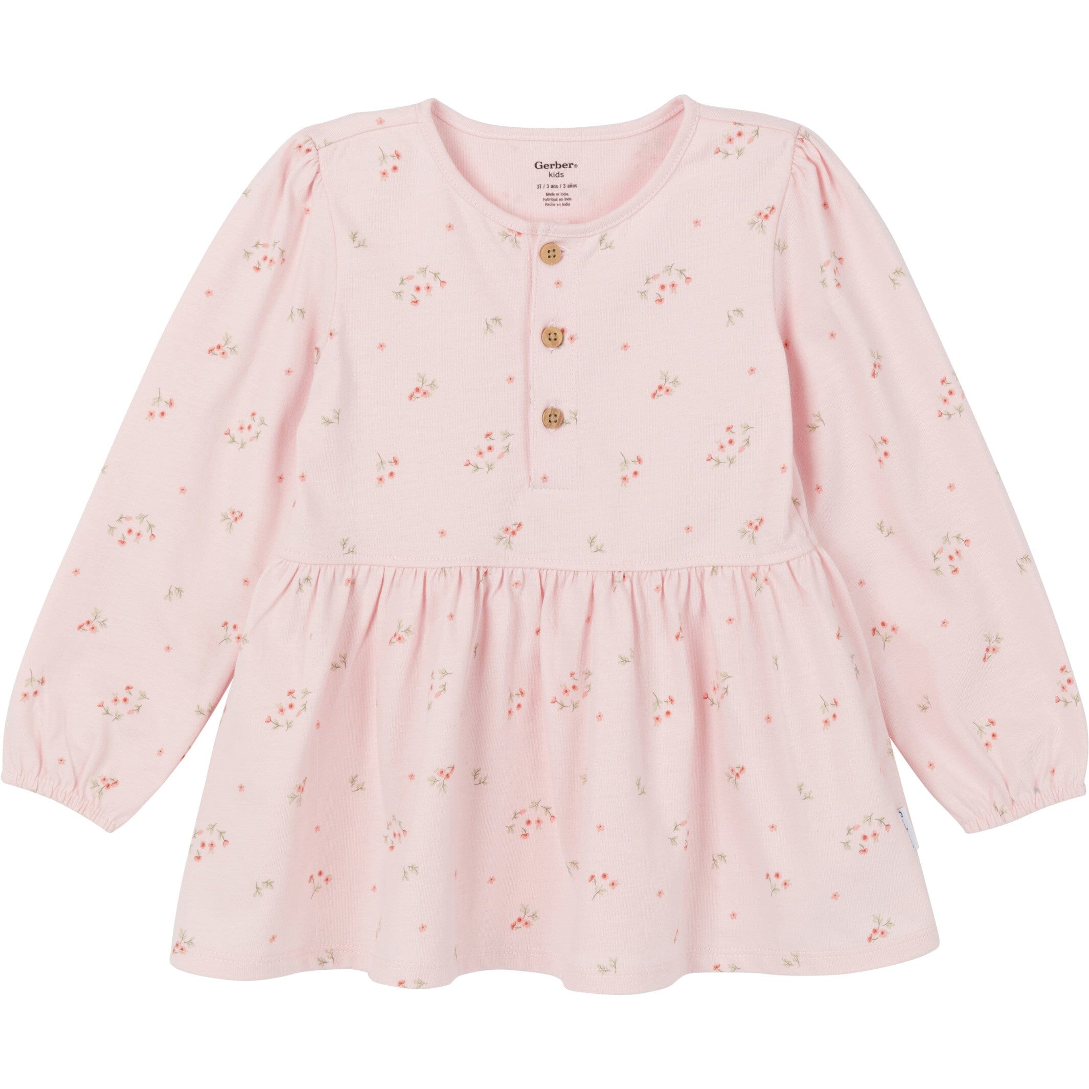 3-Piece Toddler Girls Pink Tunics and Leggings - Image 2