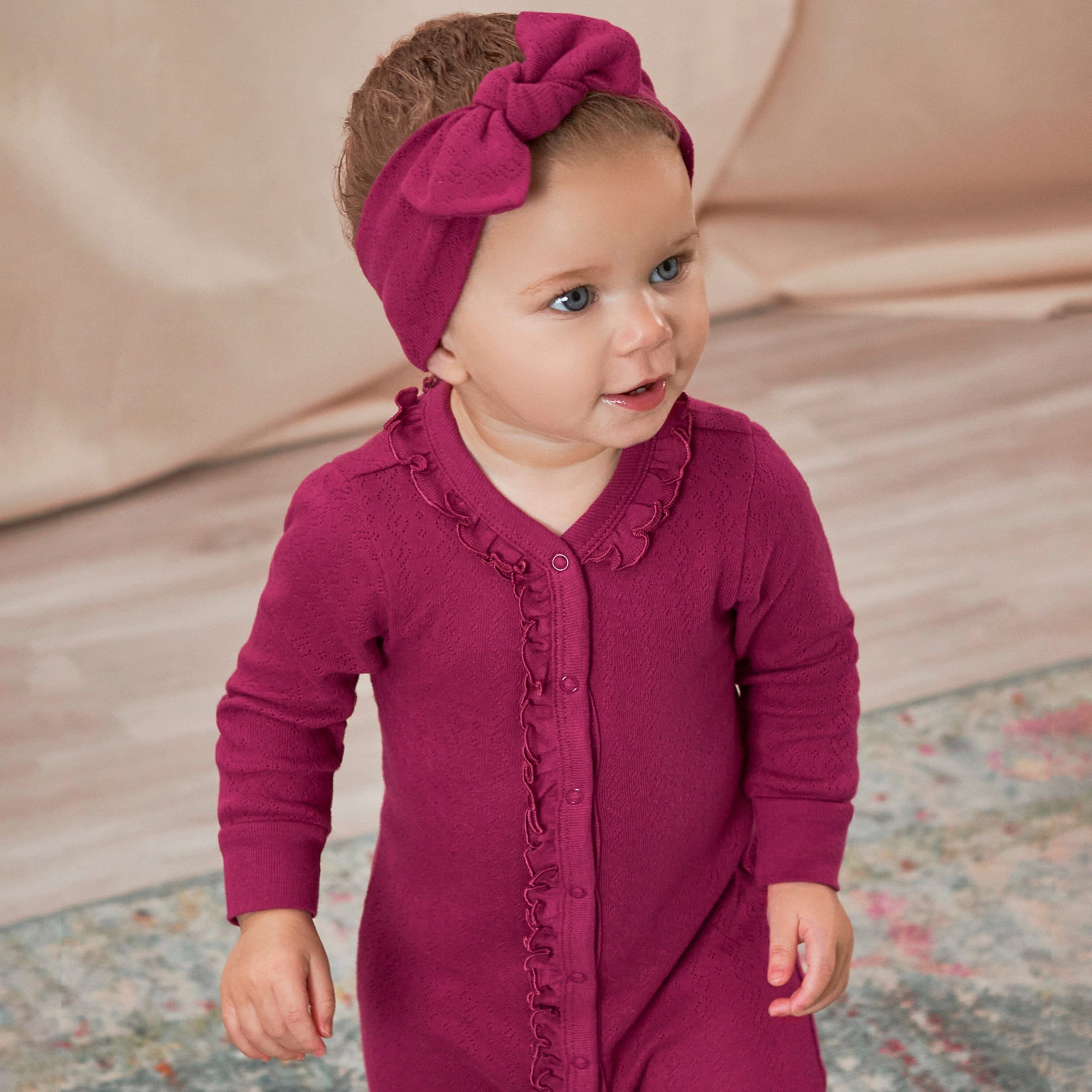 Baby Girls Wine Headband - Image 3