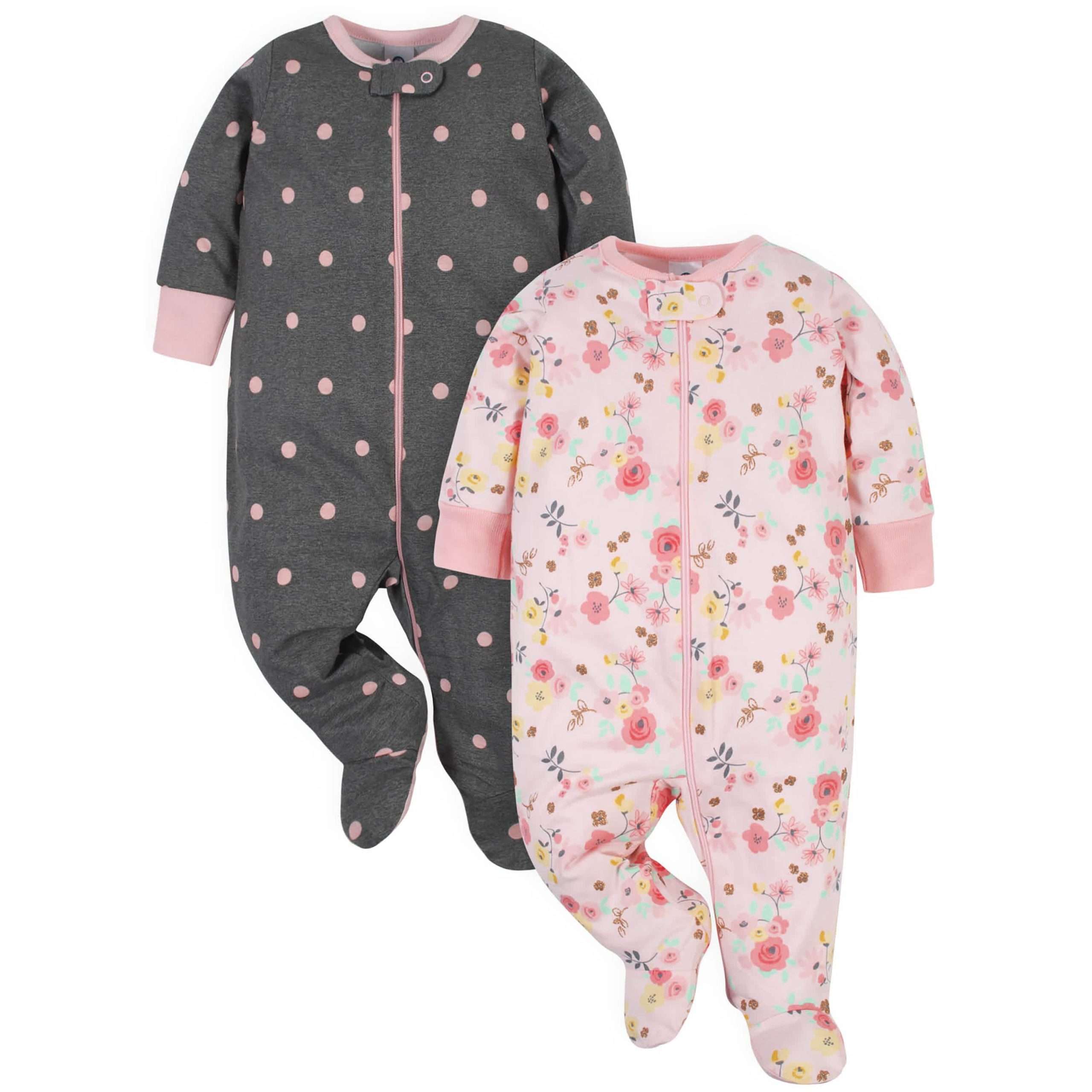 25-Piece Baby Girls Love You Onesies® Bodysuit, Sleep 'N Play, Take-Me-Home Set, Bib, Burp Cloth, Socks, Caps and Mittens Set - Image 3