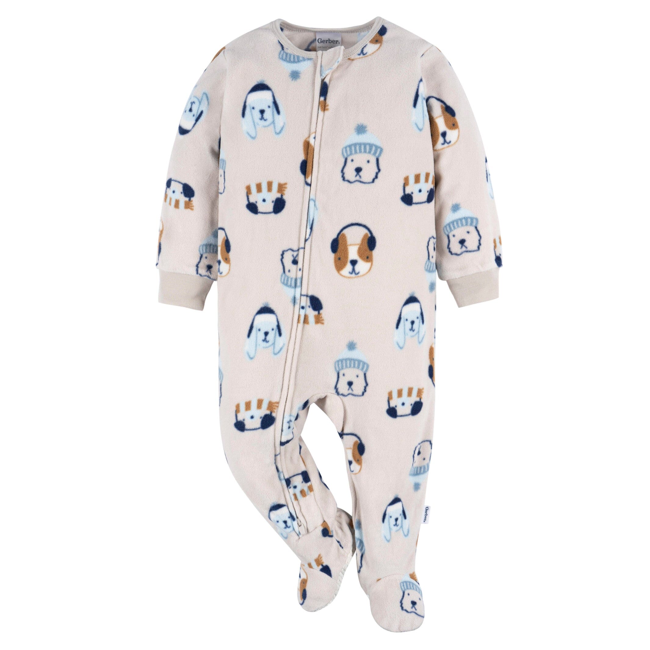 2-Pack Baby & Toddler Boys Dog & Blue Fair Isle Fleece Pajamas - Image 4