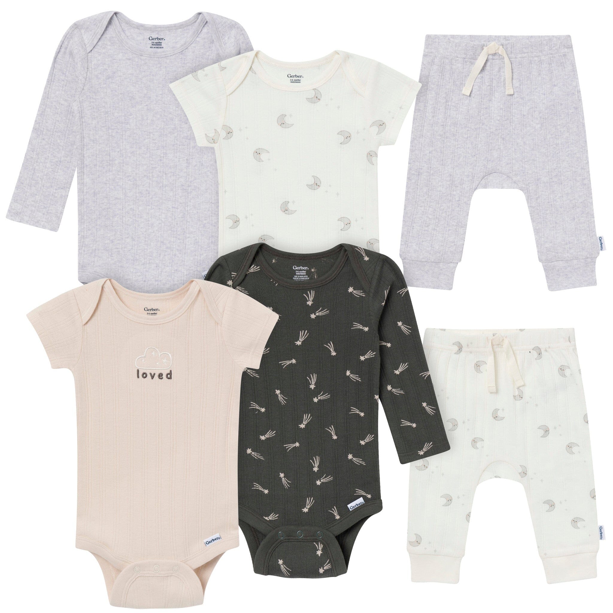 6-Piece Baby Neutral Little Star Layette Set