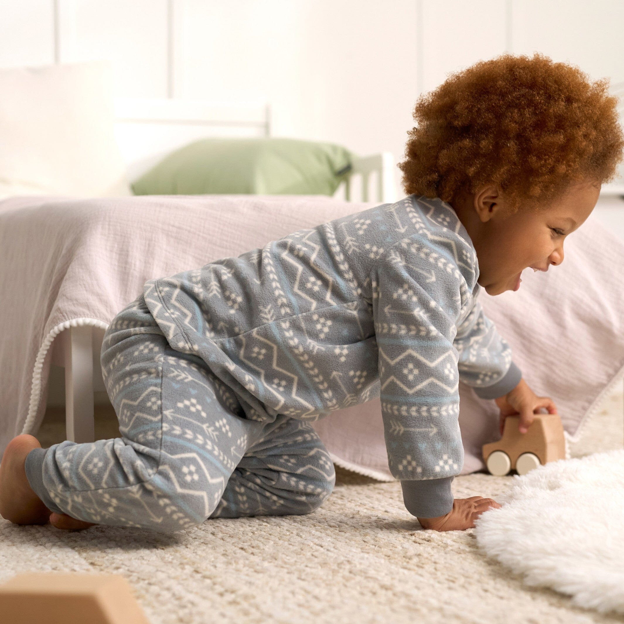 2-Piece Infant & Toddler Boys Fair Isle Fleece Pajamas - Image 2