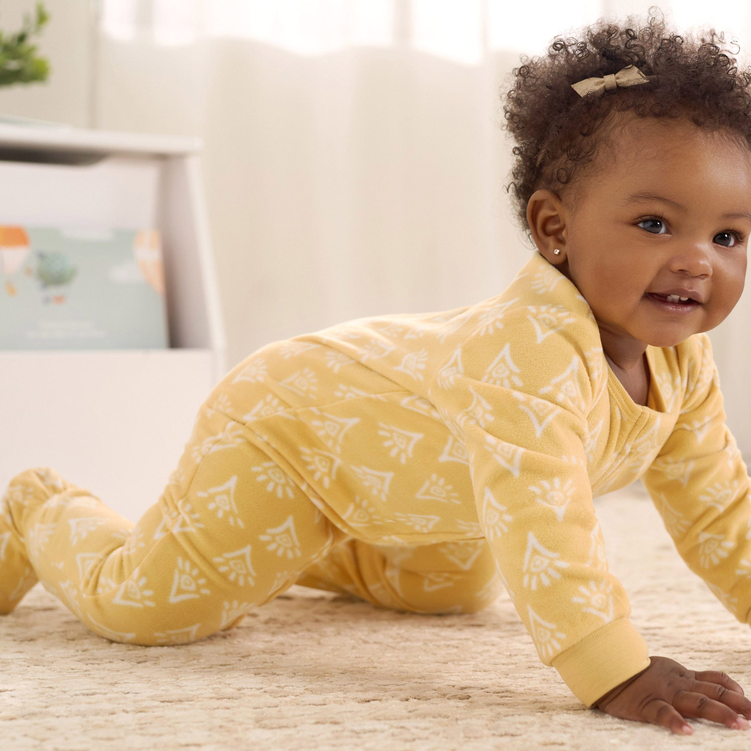 2-Pack Baby & Toddler Neutral Safari Fleece Pajamas - Image 3