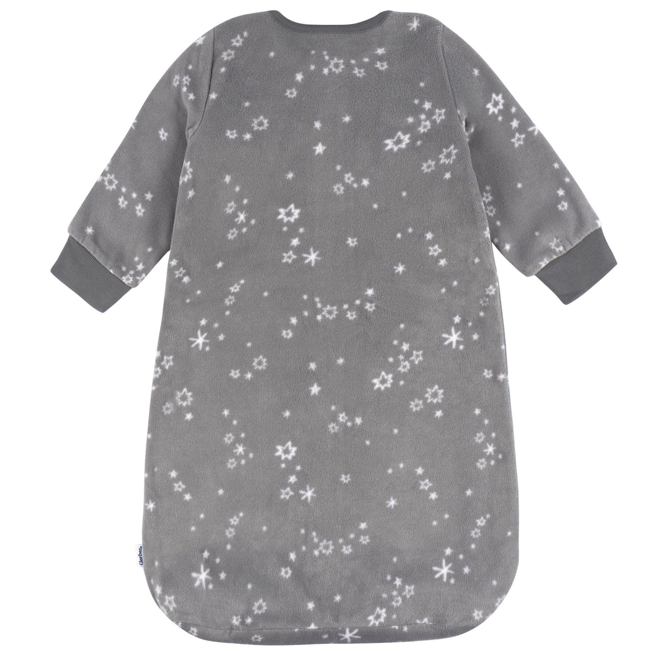 Baby Neutral Grey Stars Wearable Blanket - Image 4