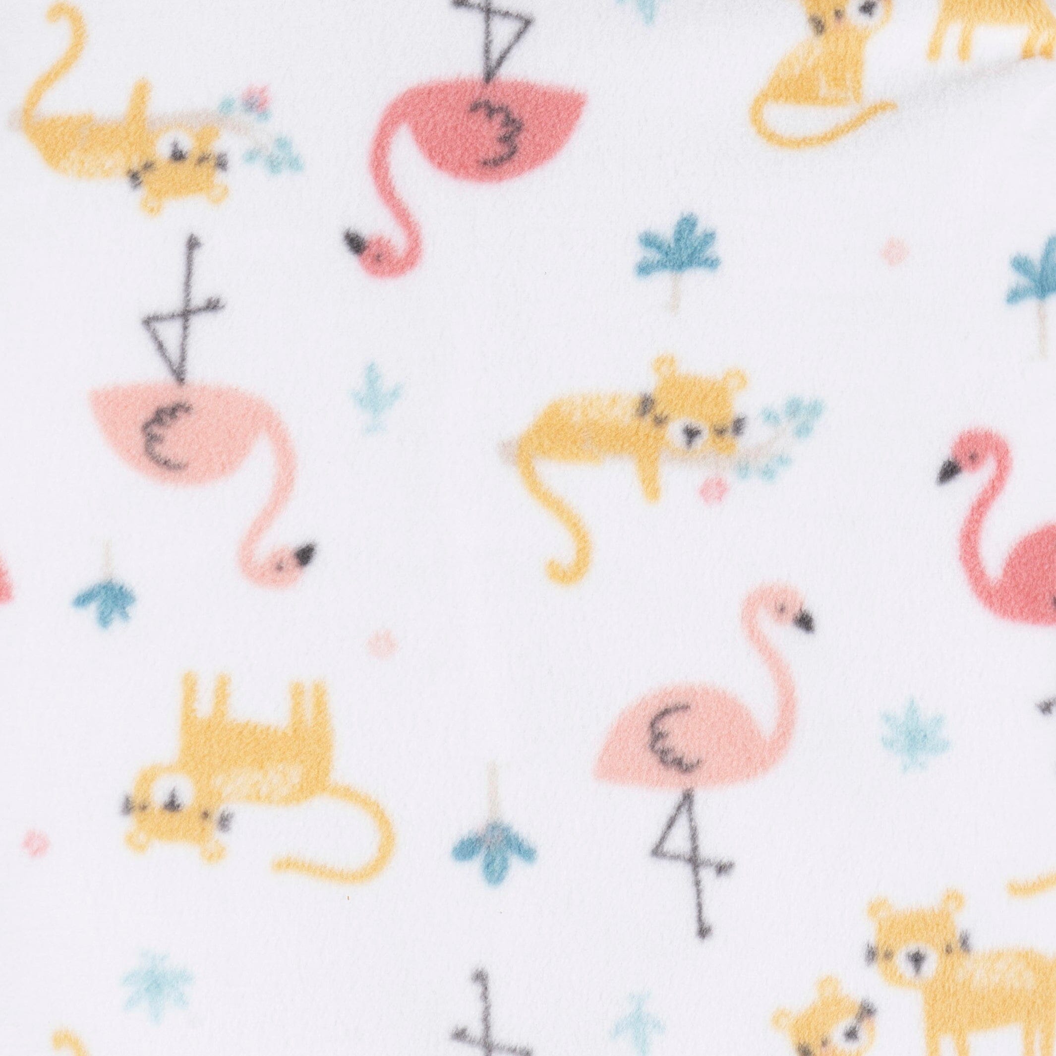 2-Pack Baby & Toddler Girls Pink Flamingos Fleece Pajamas - Image 6