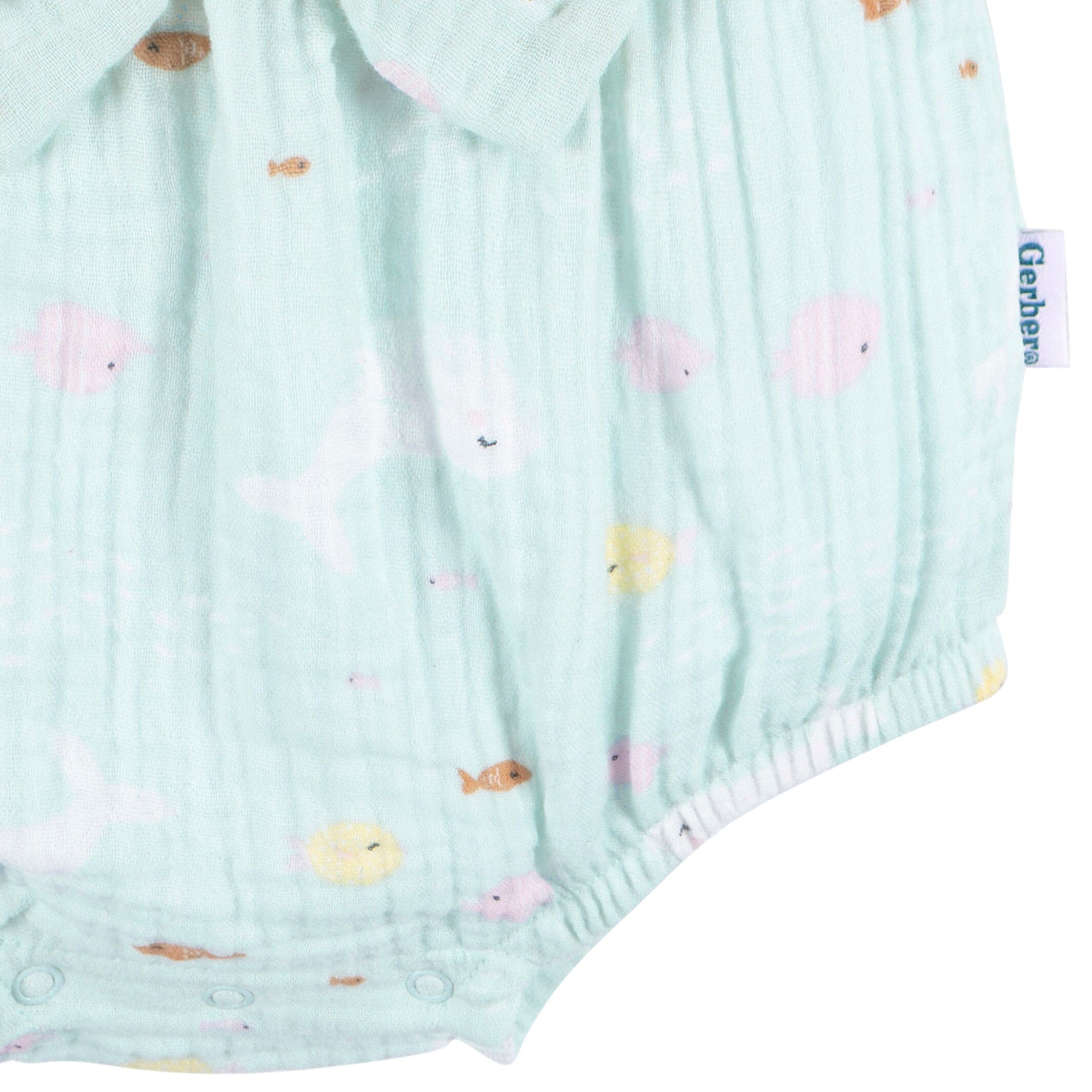 Baby Girls Ocean Bubble Romper - Image 5