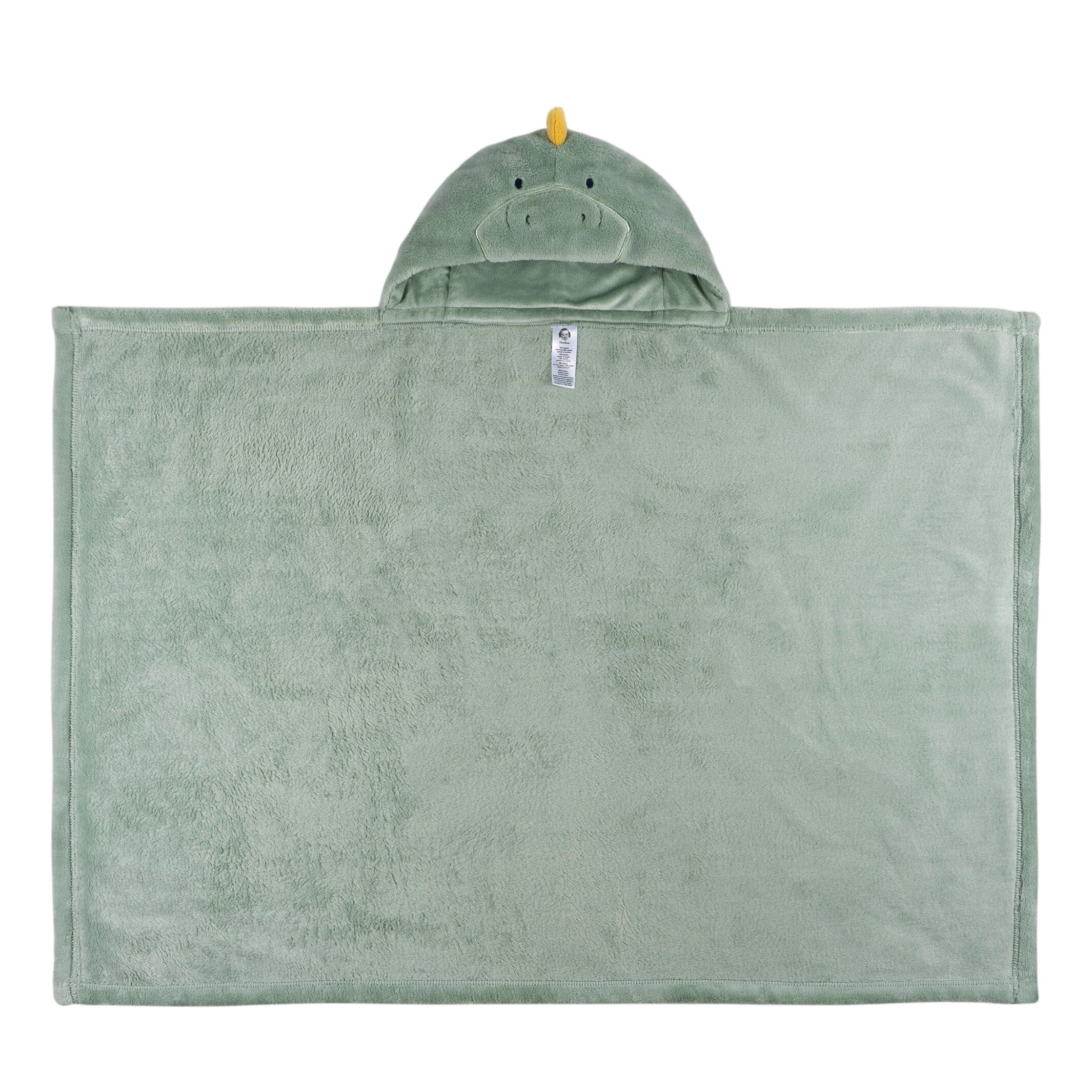 Embroidered 2-Piece Wearable Dino Blanket & Security Blanket Set Hooded - Image 6