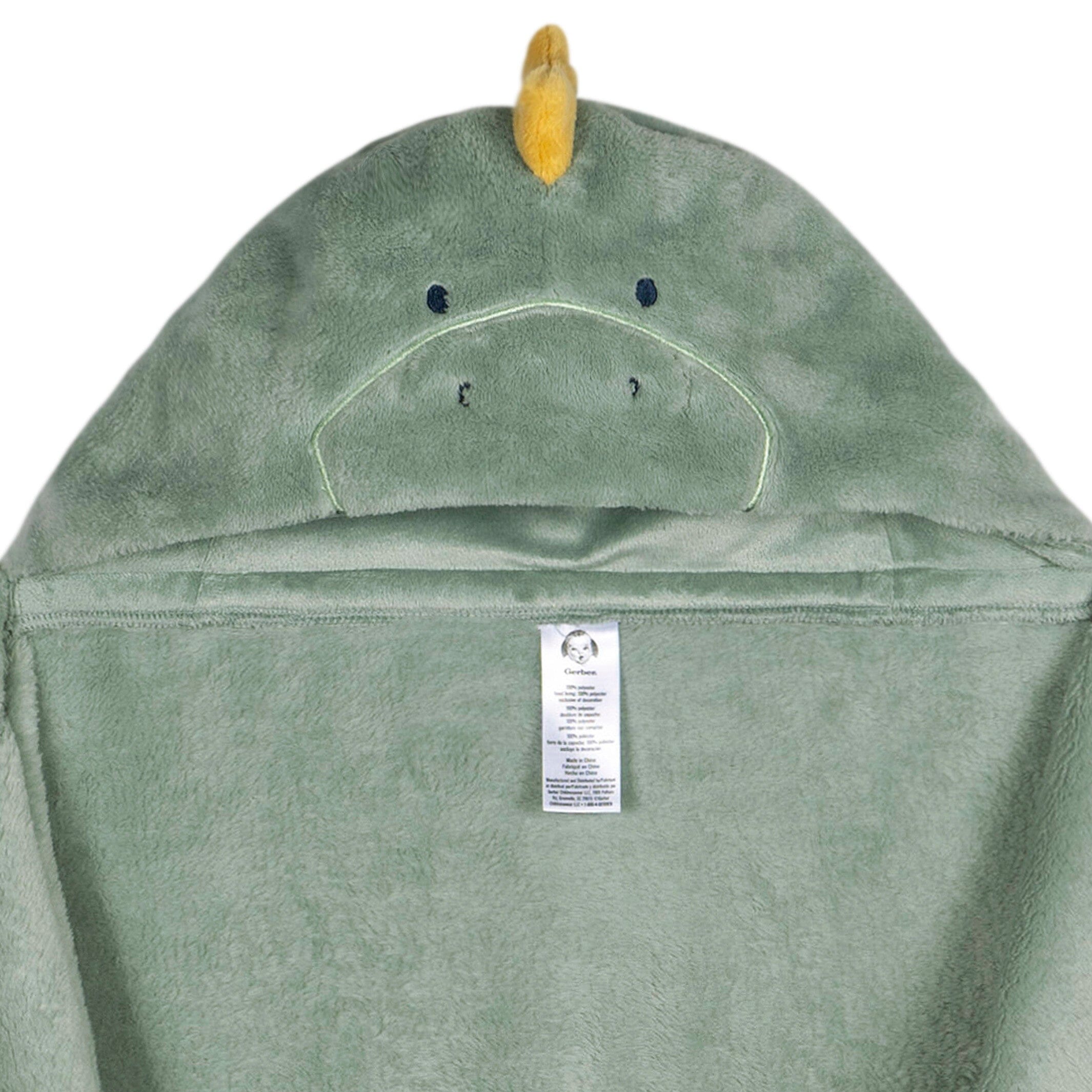 Embroidered 2-Piece Wearable Dino Blanket & Security Blanket Set Hooded - Image 7