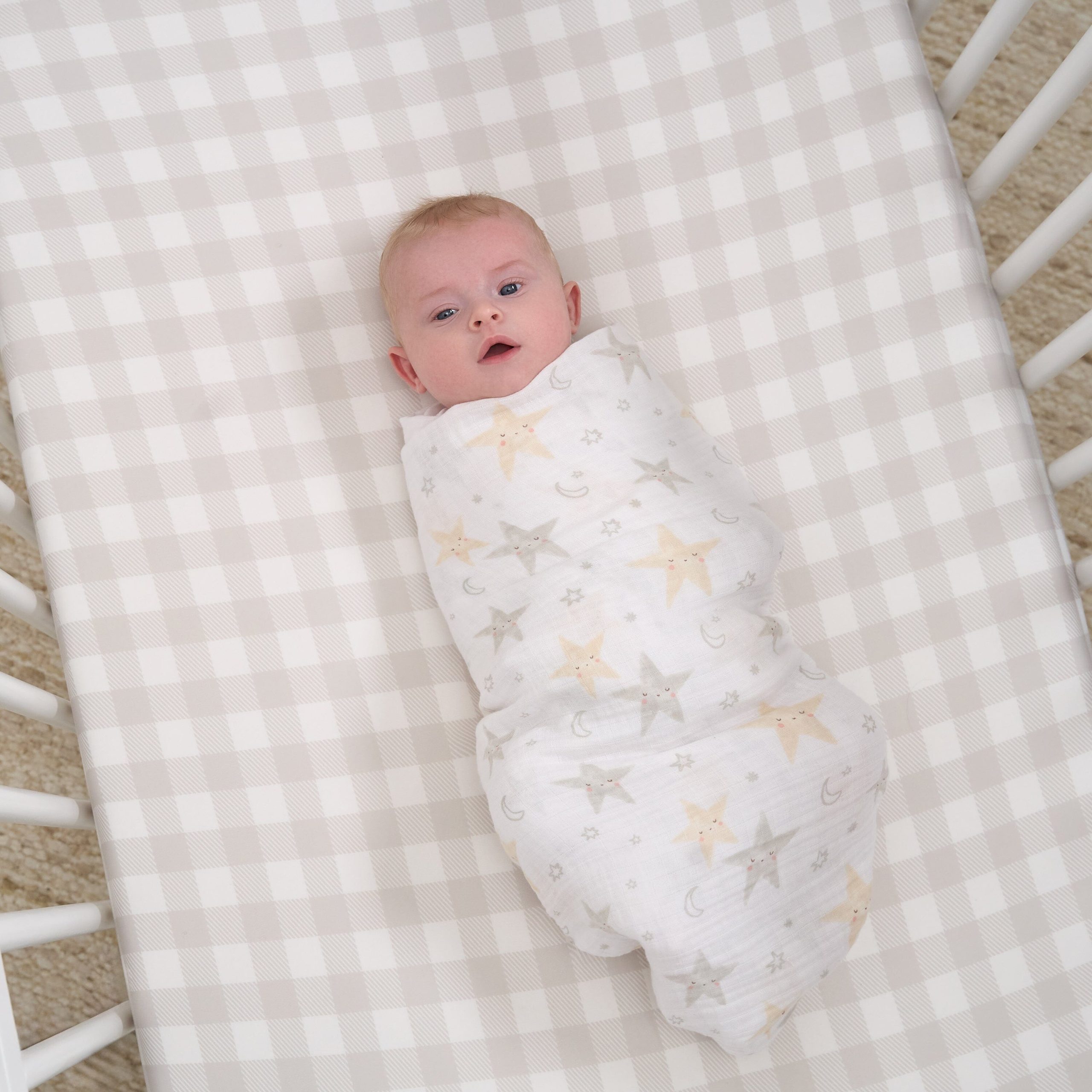 2-Pack Baby Neutral Celestial Muslin Blankets - Image 2