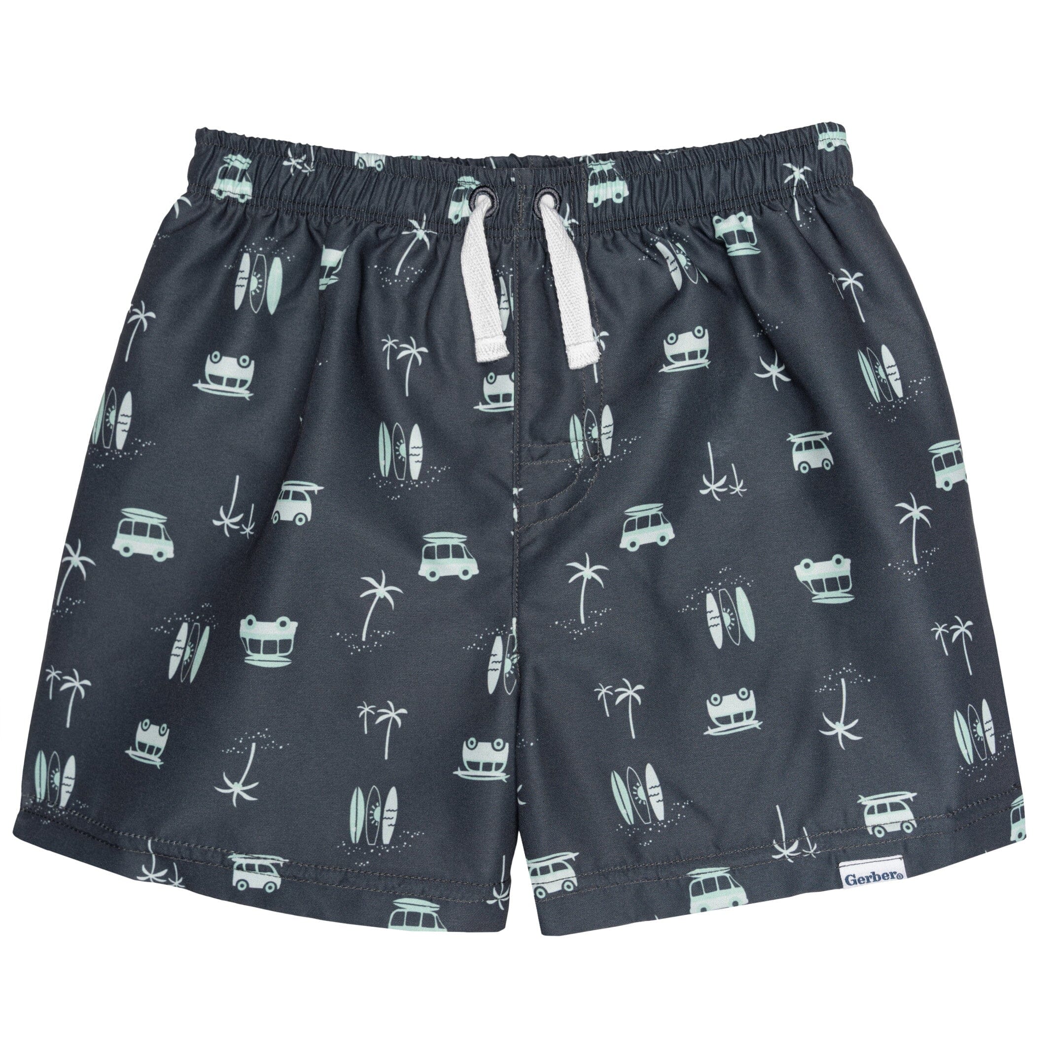2-Pack Baby & Toddler Boys UPF 50+ Surf Swim Trunks - Image 6