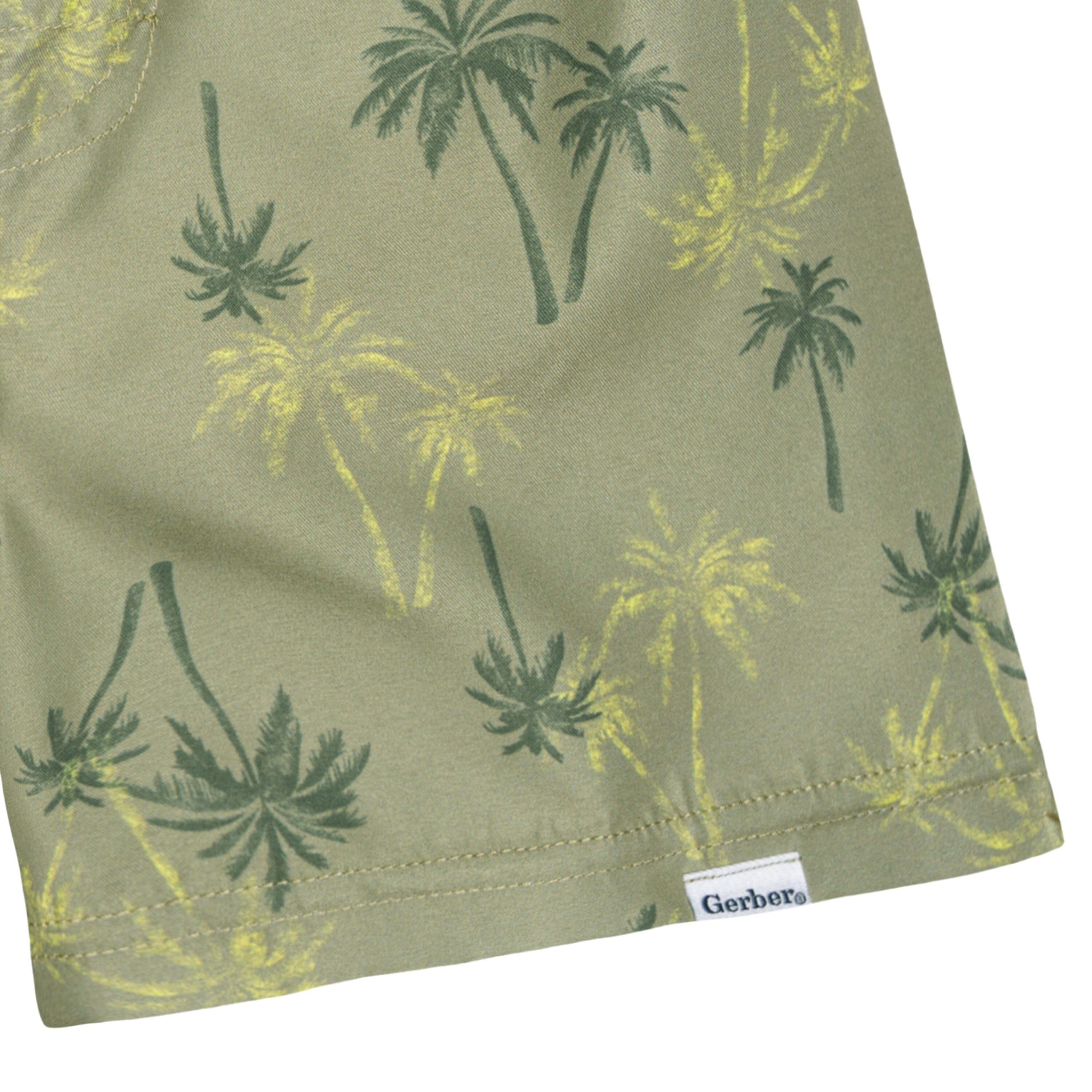2-Pack Baby & Toddler Boys UPF 50+ Palm Tree Swim Trunks - Image 6