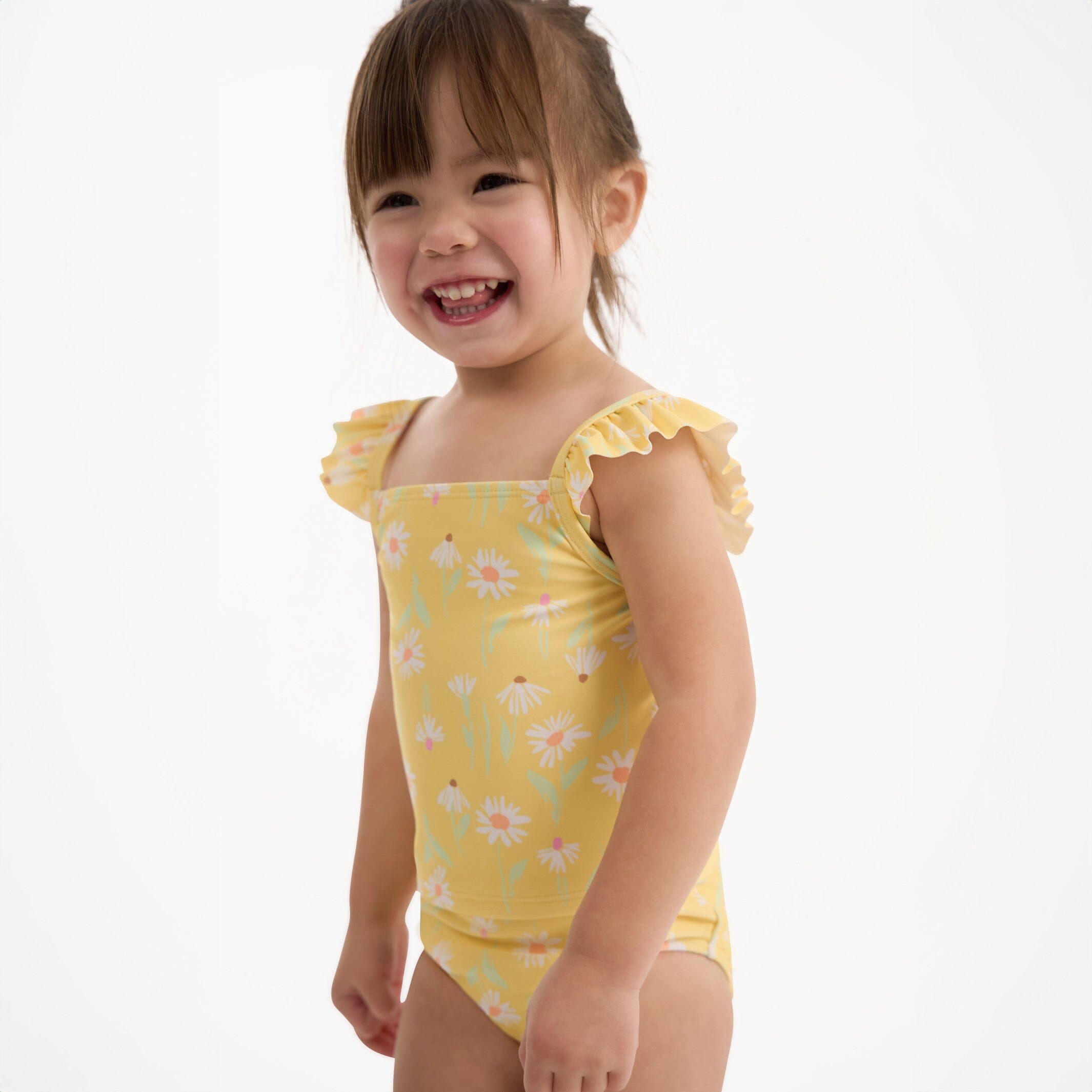 2-Piece Toddler Girls UPF 50+ Daisies Swimsuit Set - Image 2