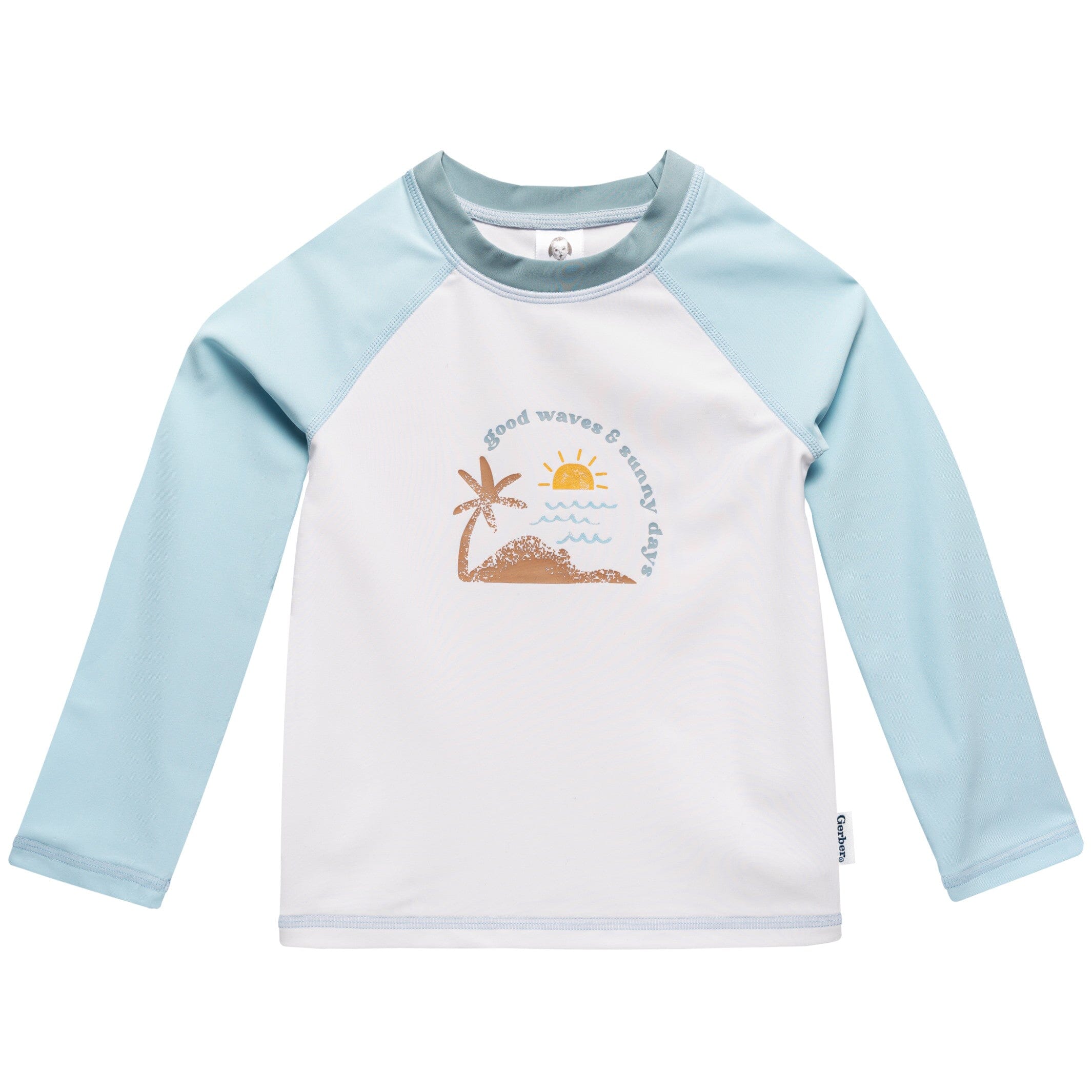 2-Piece Baby & Toddler Boys UPF 50+ Surf Rash Guard & Swim Trunks Set - Image 4