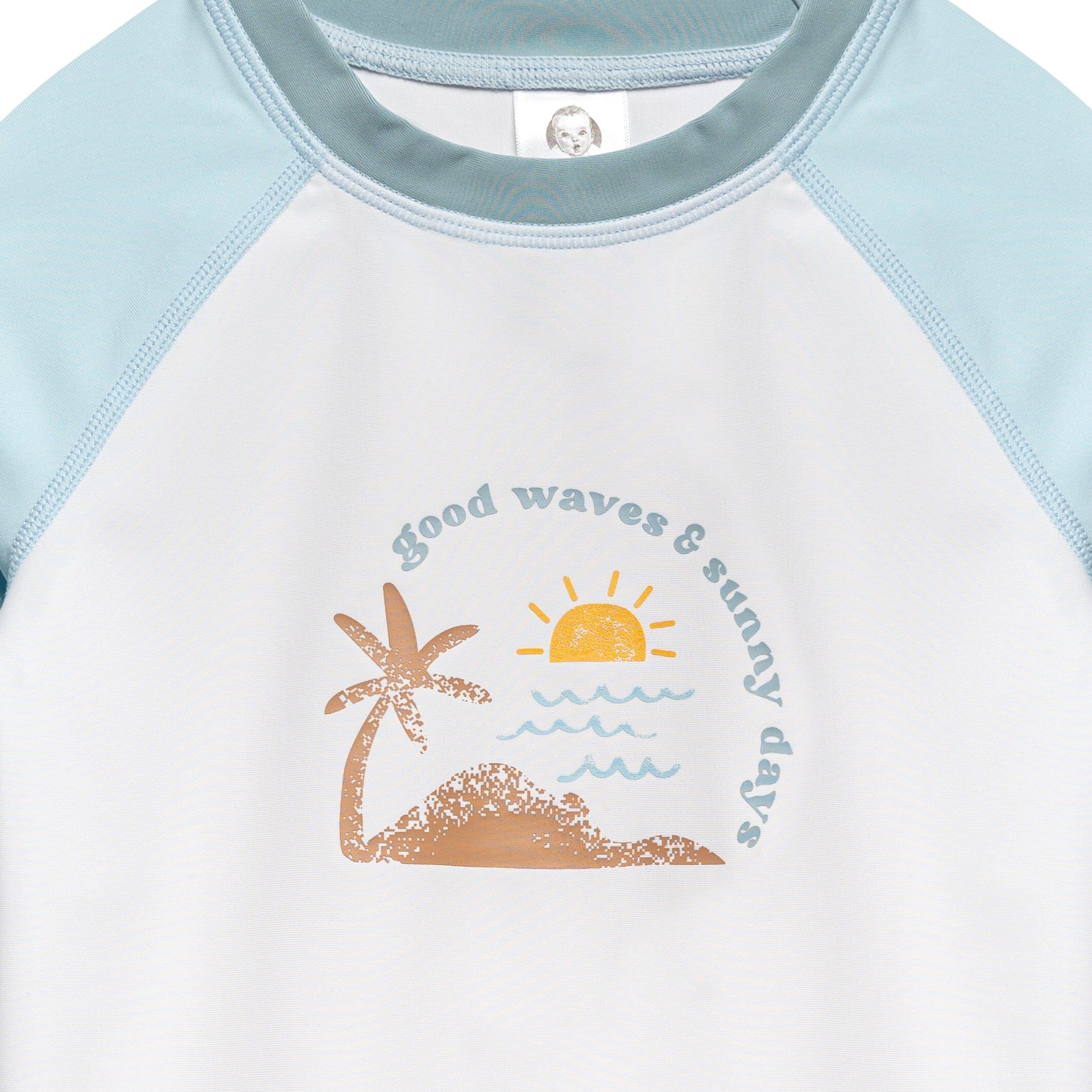 2-Piece Baby & Toddler Boys UPF 50+ Surf Rash Guard & Swim Trunks Set - Image 5