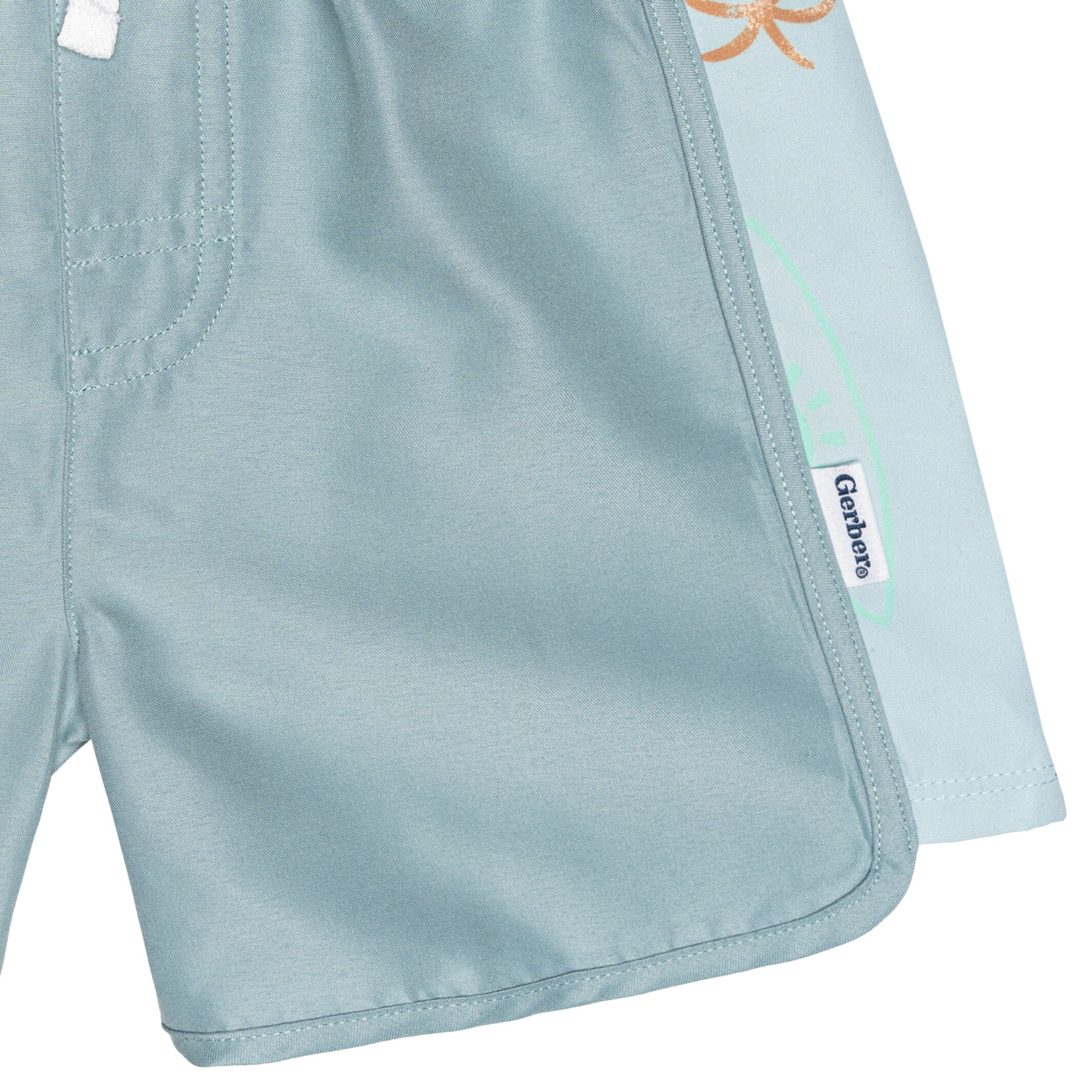2-Piece Baby & Toddler Boys UPF 50+ Surf Rash Guard & Swim Trunks Set - Image 8
