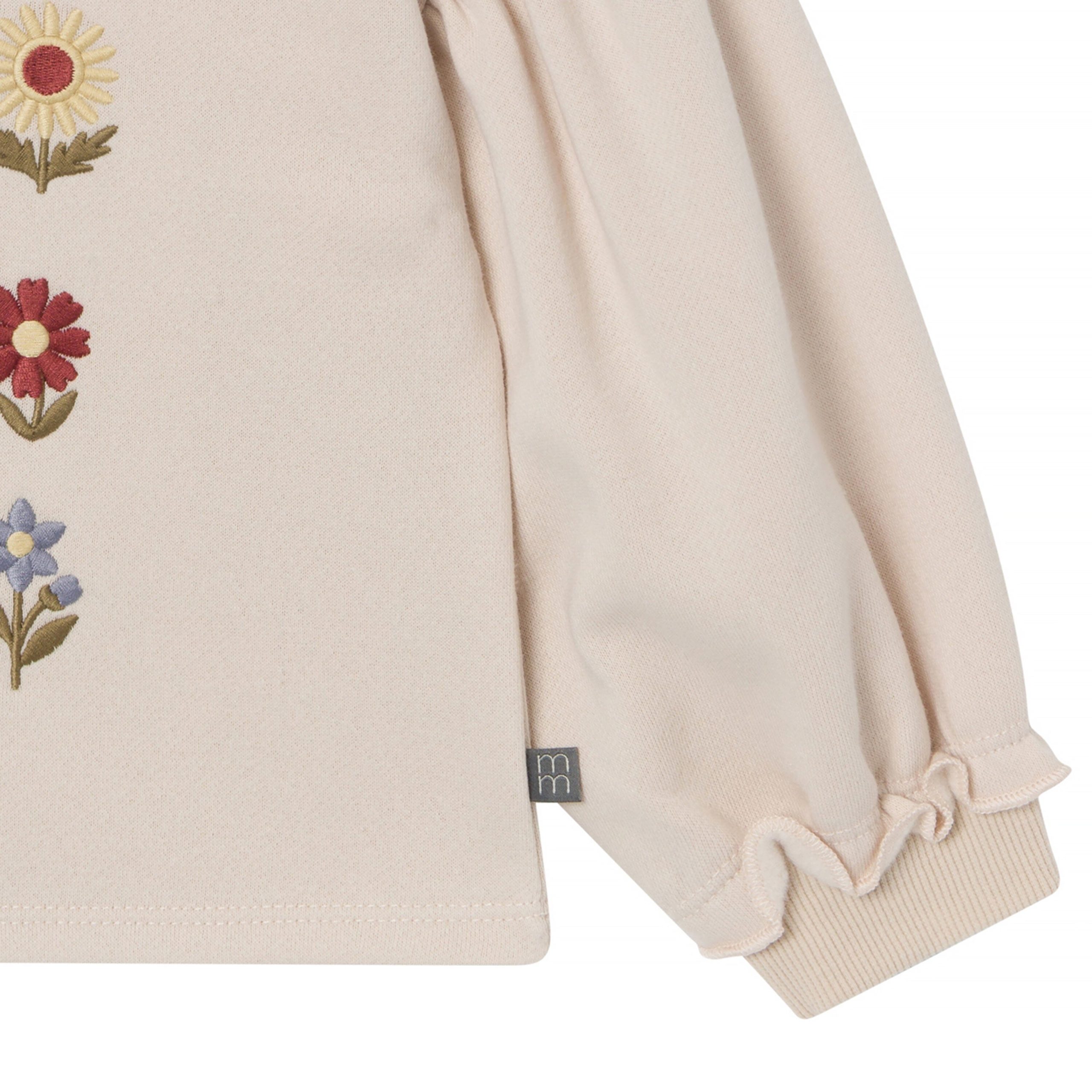 2-Piece Infant & Kid Girls Oatmeal Balloon Sweatshirt Set - Image 4