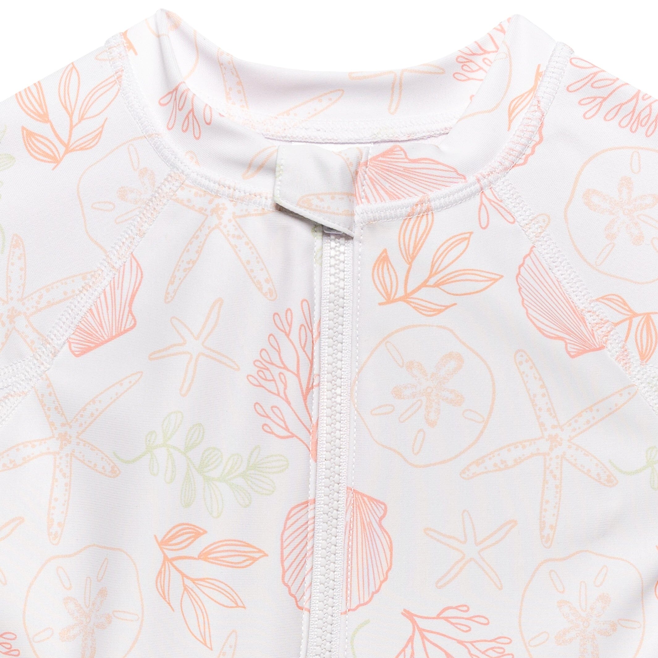 Toddler Girls UPF 50+ Seashells Rash Guard - Image 4
