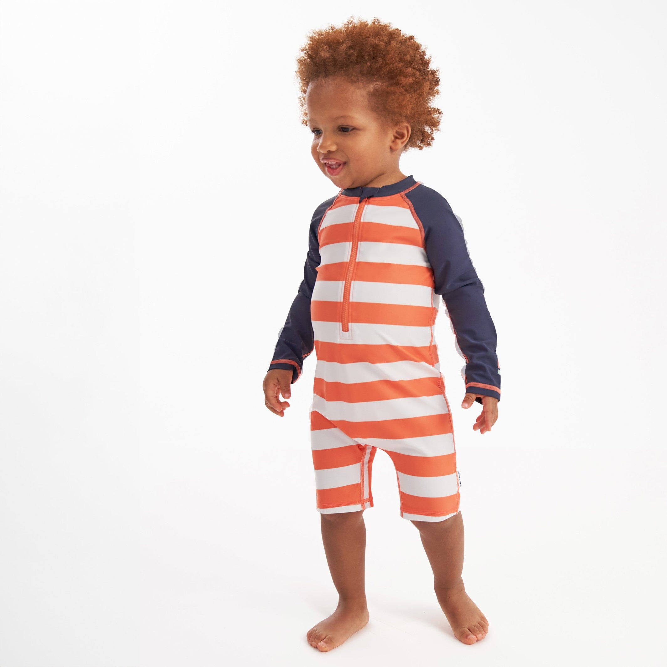 Toddler Boys UPF 50+ Stripe Rash Guard - Image 2