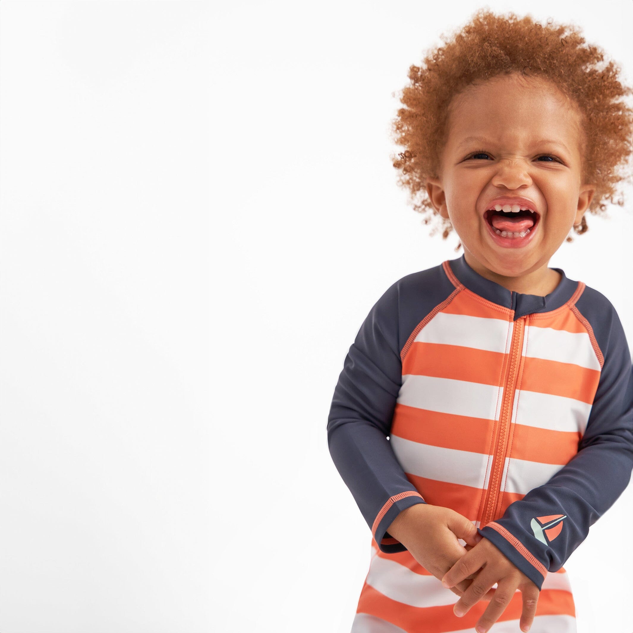 Toddler Boys UPF 50+ Stripe Rash Guard - Image 3