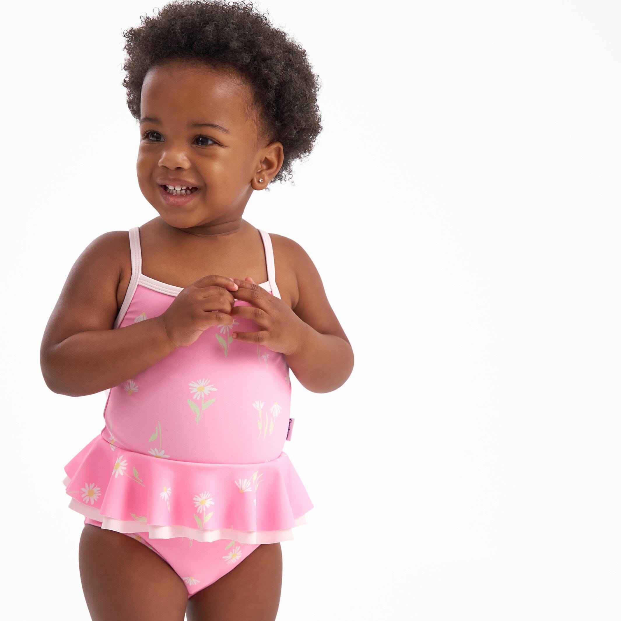 Baby Girls UPF 50+ Daisies One-Piece Swimsuit - Image 3