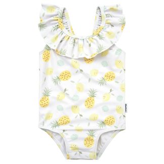 Baby Girls UPF 50+ Pineapples One-Piece Swimsuit