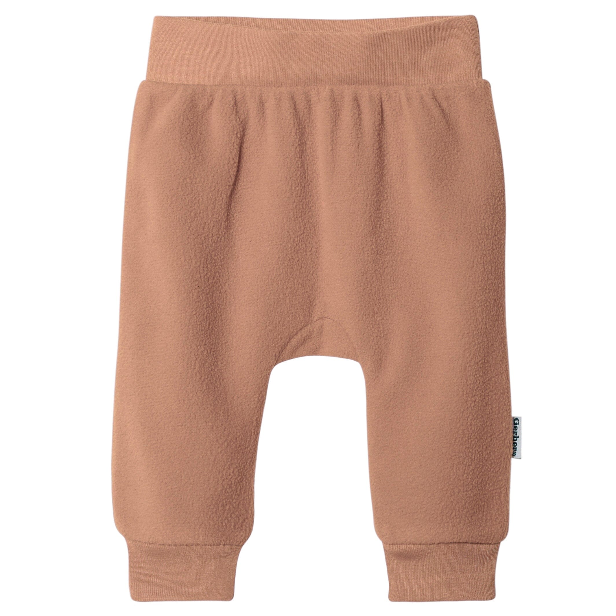 4-Pack Baby Neutral Oatmeal Heather and Stripes Fleece Pants - Image 7
