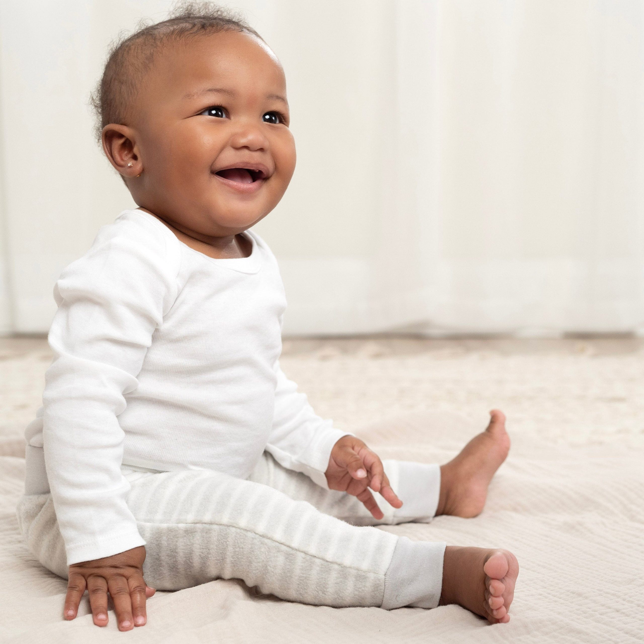 4-Pack Baby Neutral Green Fleece Pants - Image 2