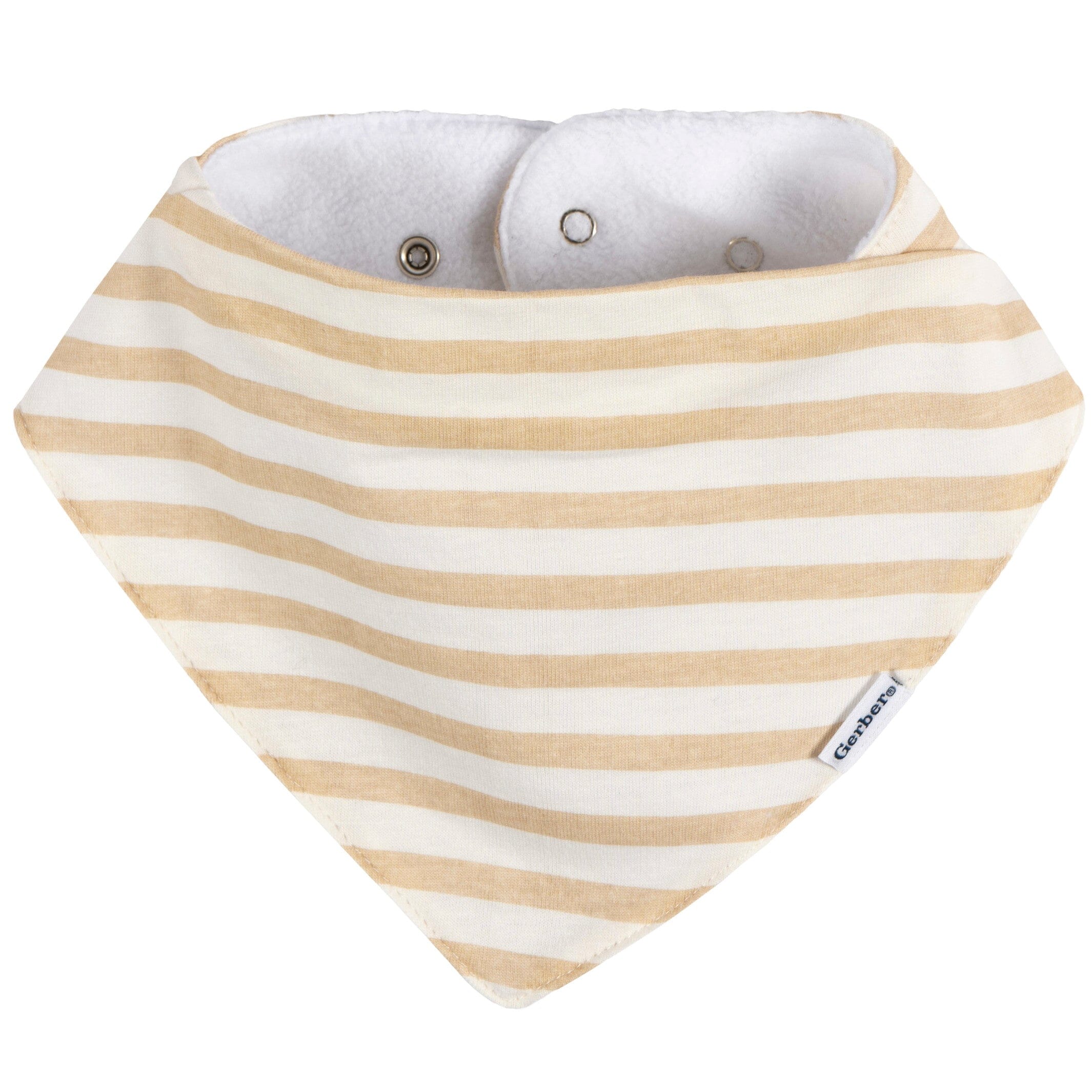 10-Pack Baby Neutral Stars & Moons Jersey Bandana Bibs - Image 4