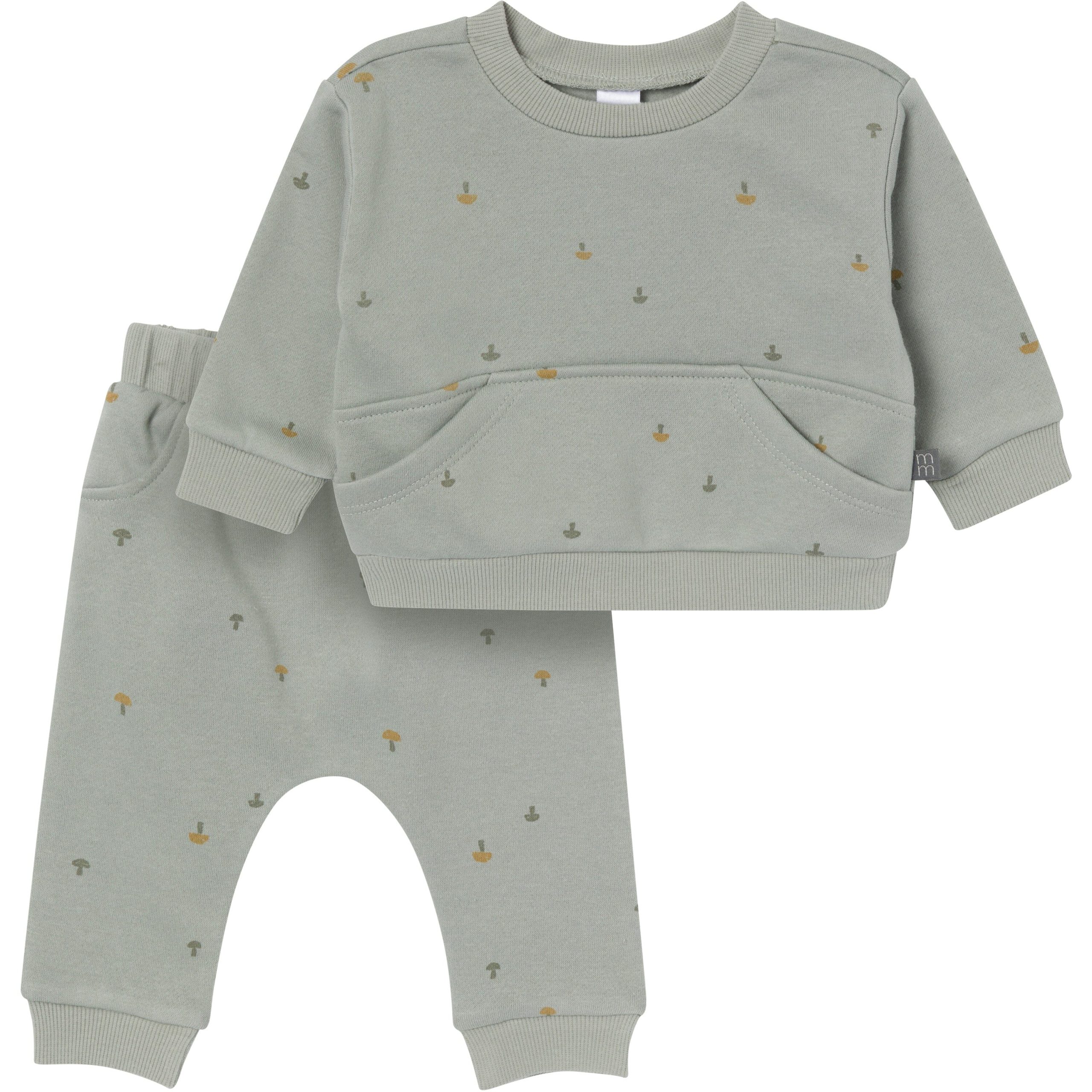 2-Piece Baby Boys Mushroom Sweatshirt & Harem Pant Set