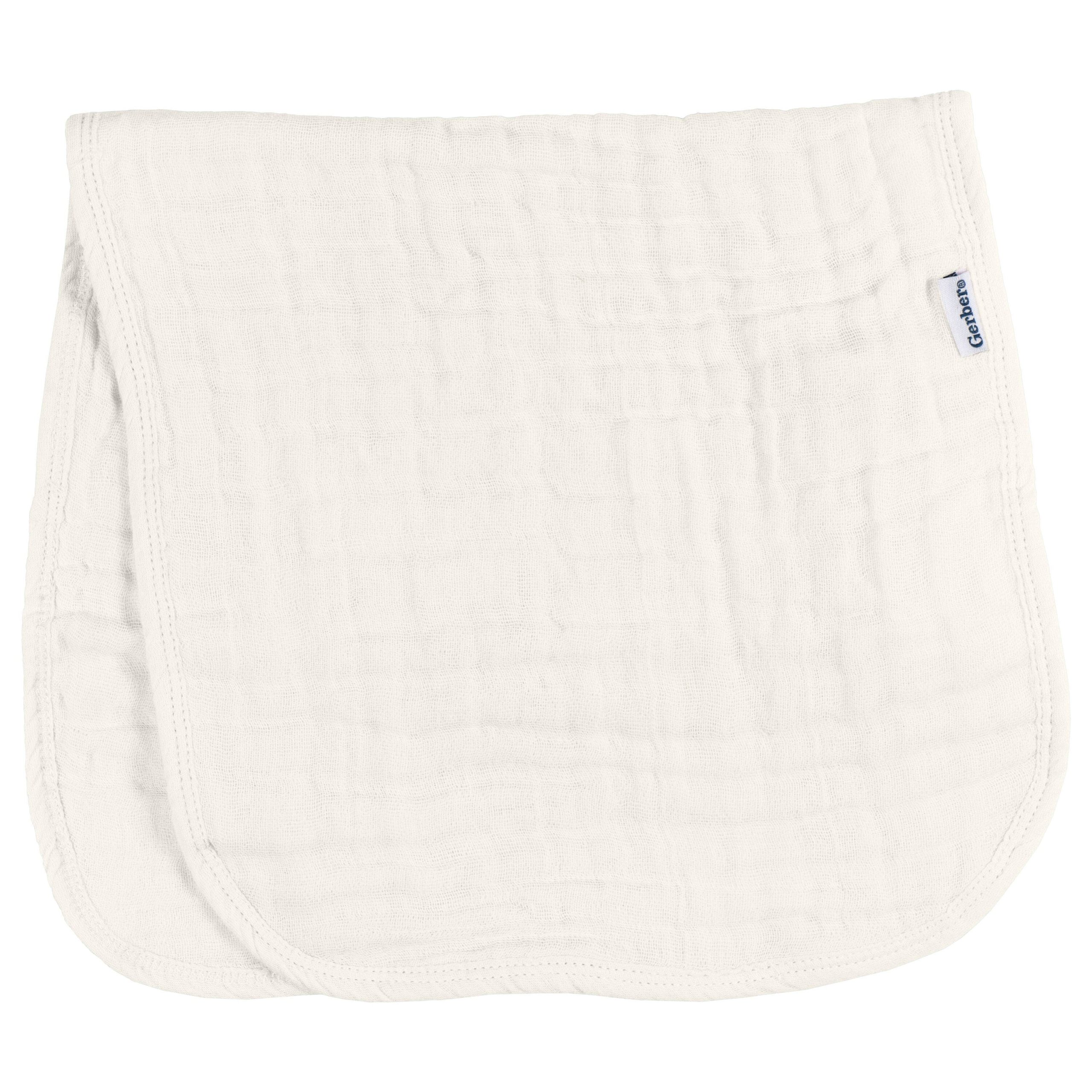 6-Pack Baby Neutral Vanilla Muslin Burp Cloths - Image 2
