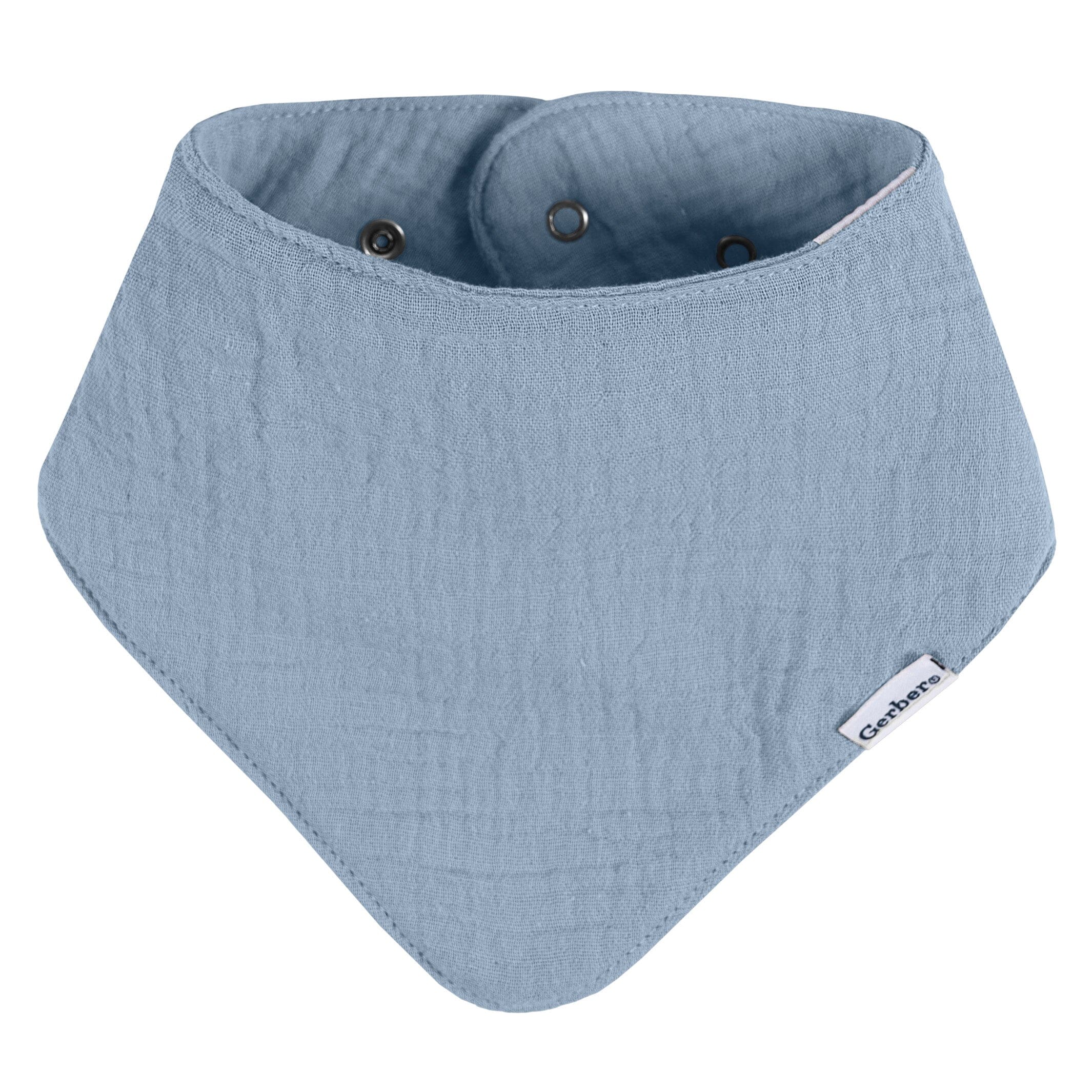 10-Pack Baby Boys Multi Blue Muslin Bandana Bibs - Image 6